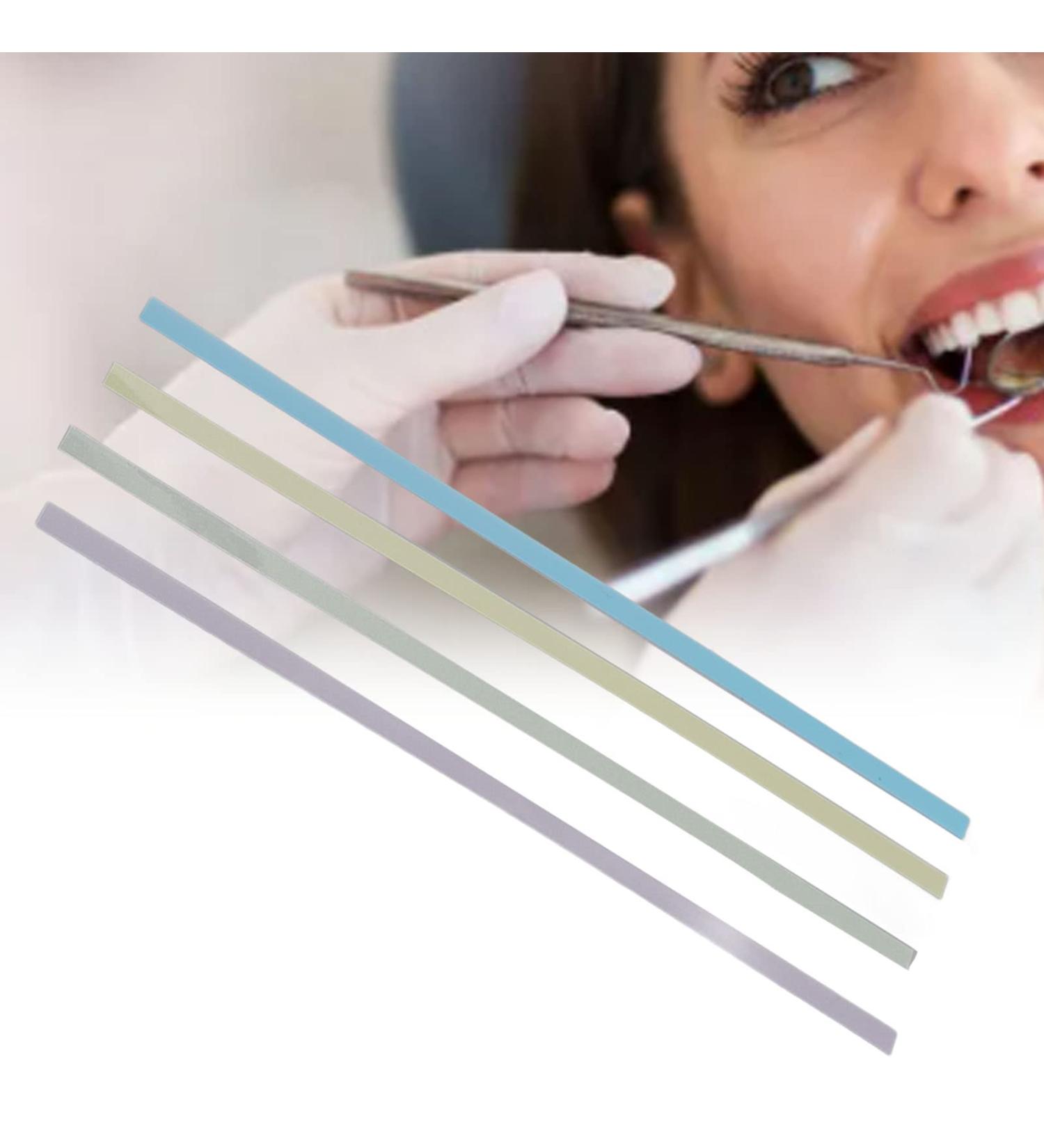 60 Pieces Tooth Polishing Stripes - Portable Dental Grinding Paper Files in 4 Colors - Durable & Wear-Resistant - Buy Online on GoSupps.com