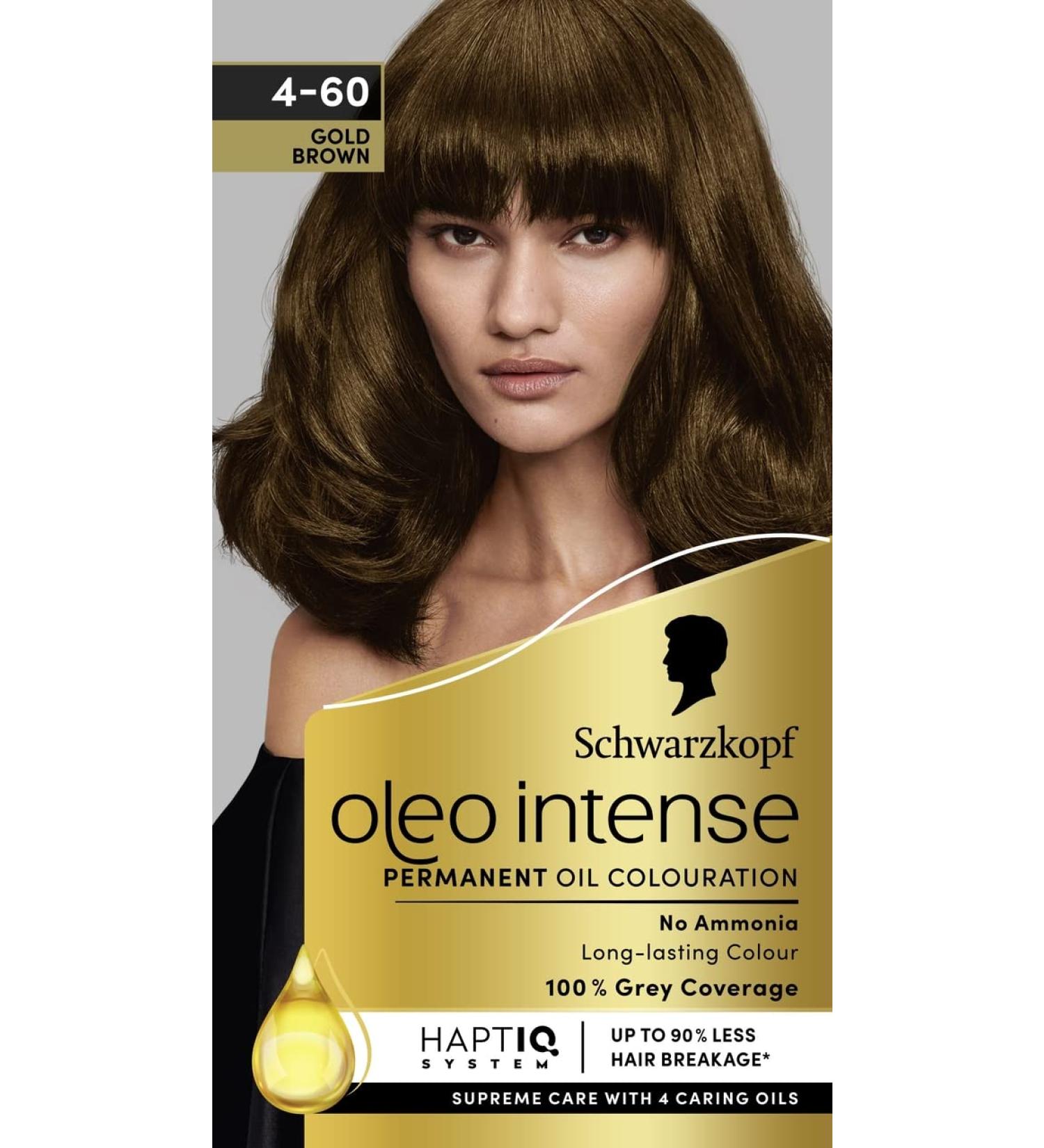Schwarzkopf Oleo Intense Permanent Gold Brown Hair Dye 115g - Pack of 1 - Buy Online on GoSupps.com