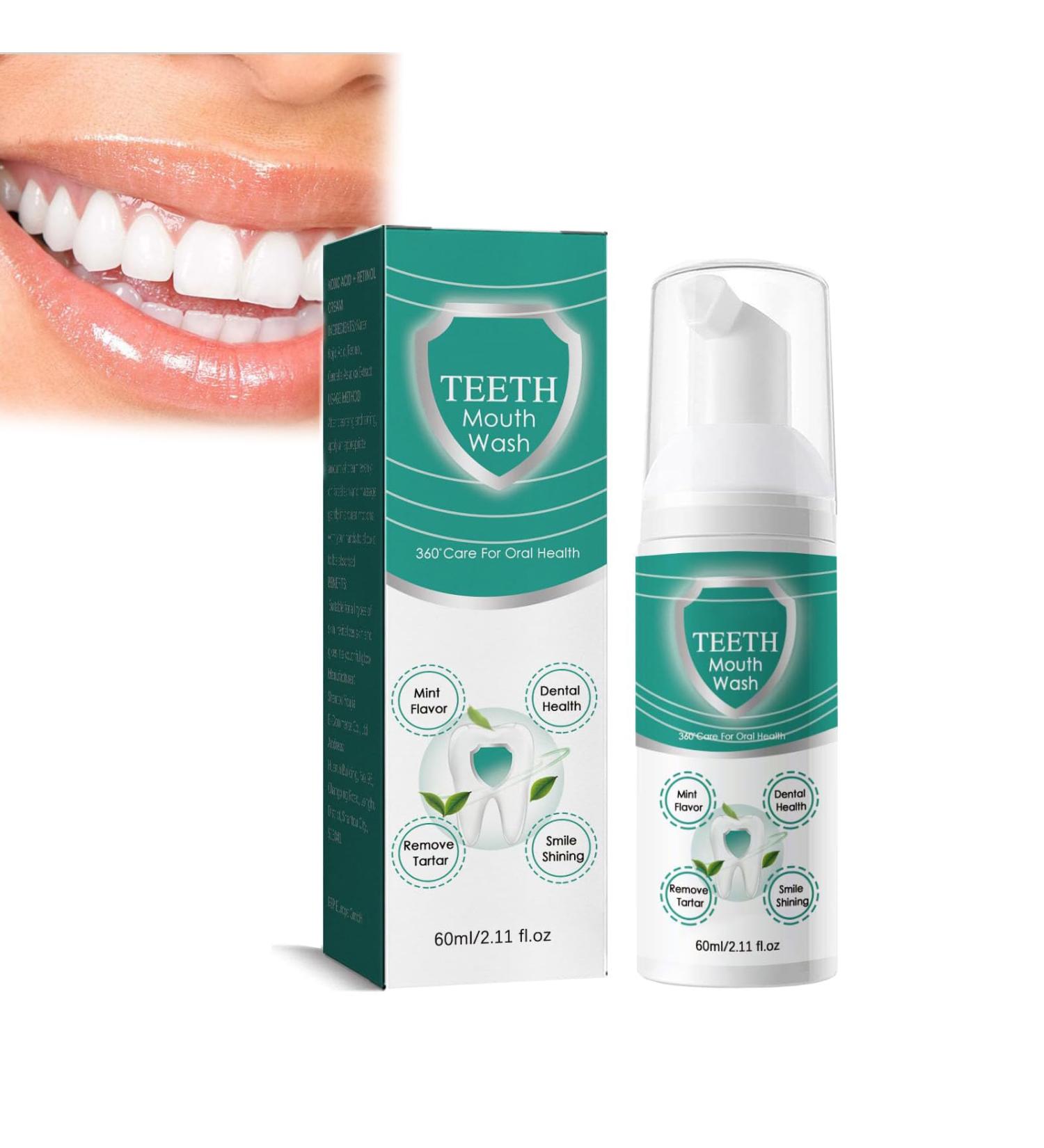 Jorondy Teeth Mouthwash | Herbal Brightening Oral Repair Foam & Whitening Mousse | All-in-One Solution for Oral Health (1PC) - Buy Online on GoSupps.com