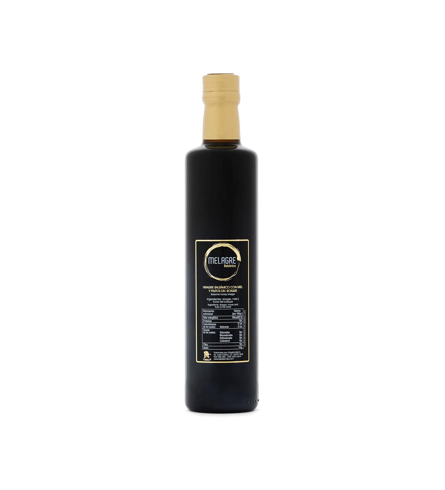 L'Abella Mel - Melagre - Honey Balsamic Vinegar - Handmade and Natural Made in Spain | Ancestral Formula with Sweet Taste Aged in Oak Barrel - 500ml - Buy Online on GoSupps.com
