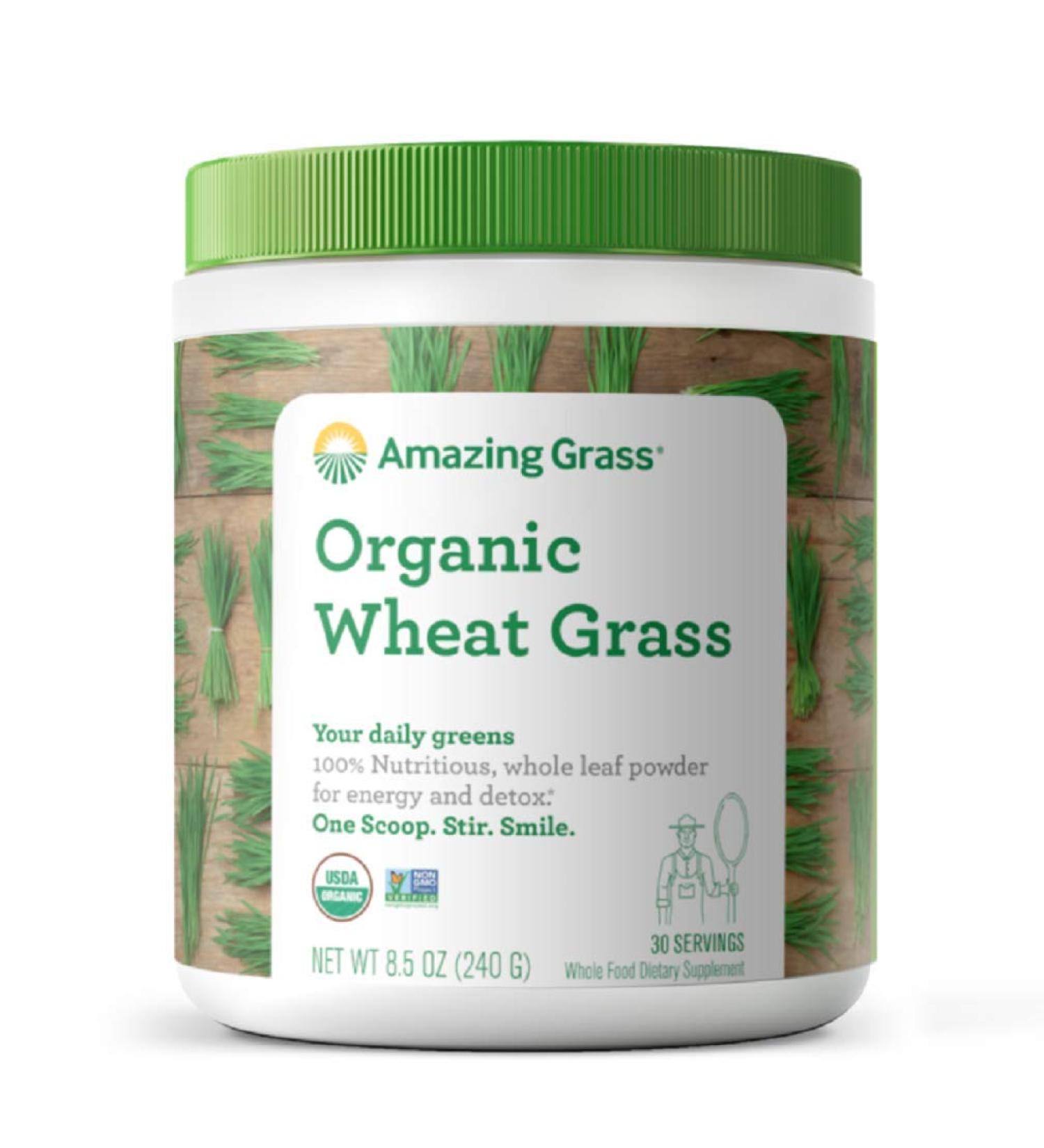 Buy Amazing Grass Organic Wheat Grass Powder 8.5 oz | Nutrient-Rich Superfood - Buy Online on GoSupps.com