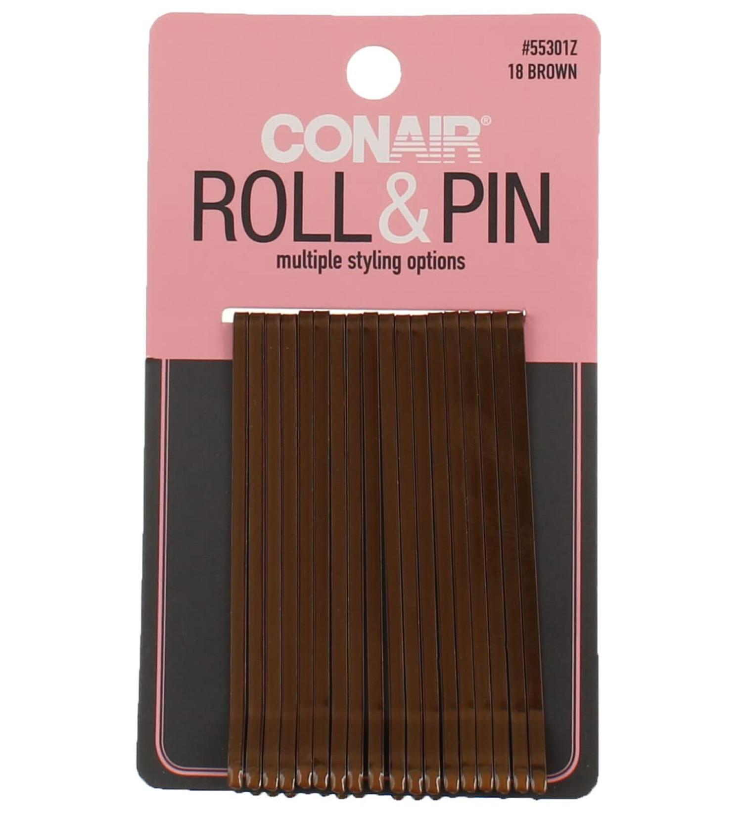 Conair Brown Roller Pins 6.1 Oz - Secure and Style Your Hair Effortlessly - Buy Online on GoSupps.com