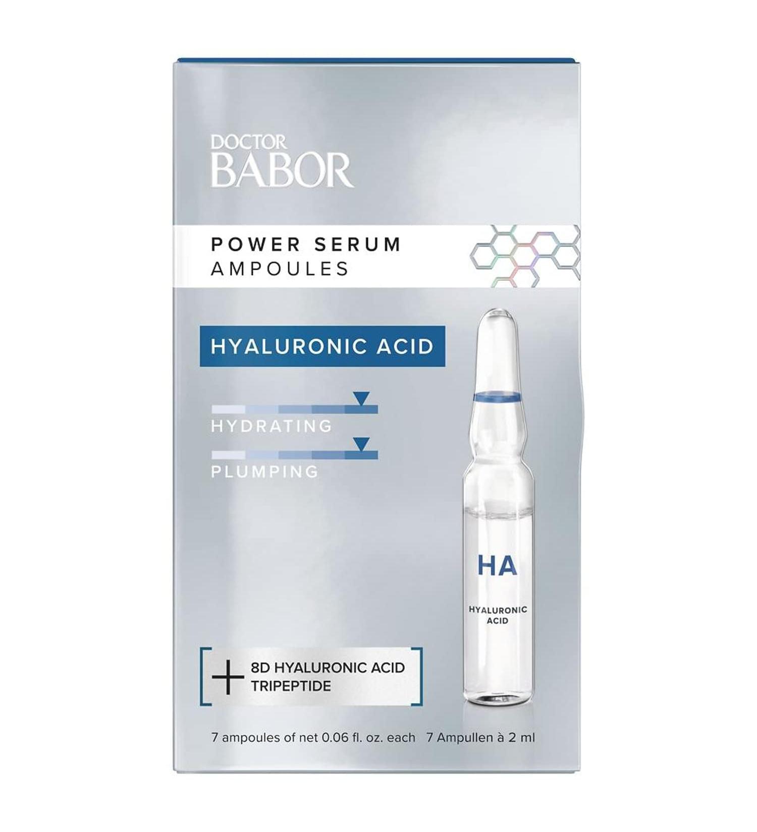 Hydrating Hyaluronic Acid Power Serum Ampoule by BABOR | Clean & Vegan | Visible Results in 7 Days - Buy Online on GoSupps.com