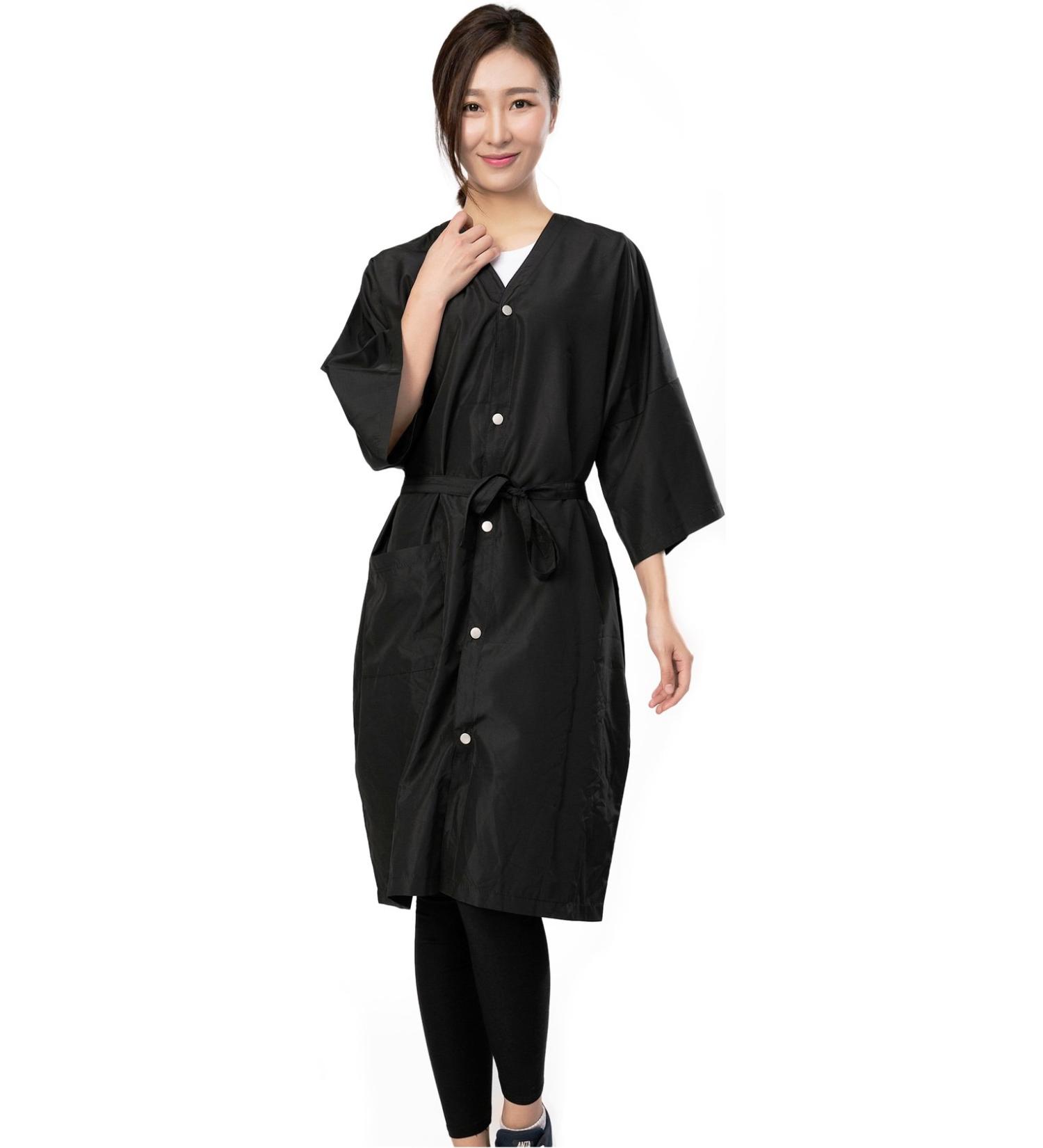 Kimono Style Salon Client Gown with 5 Snap Closures - Pack of 1 - Buy Online on GoSupps.com