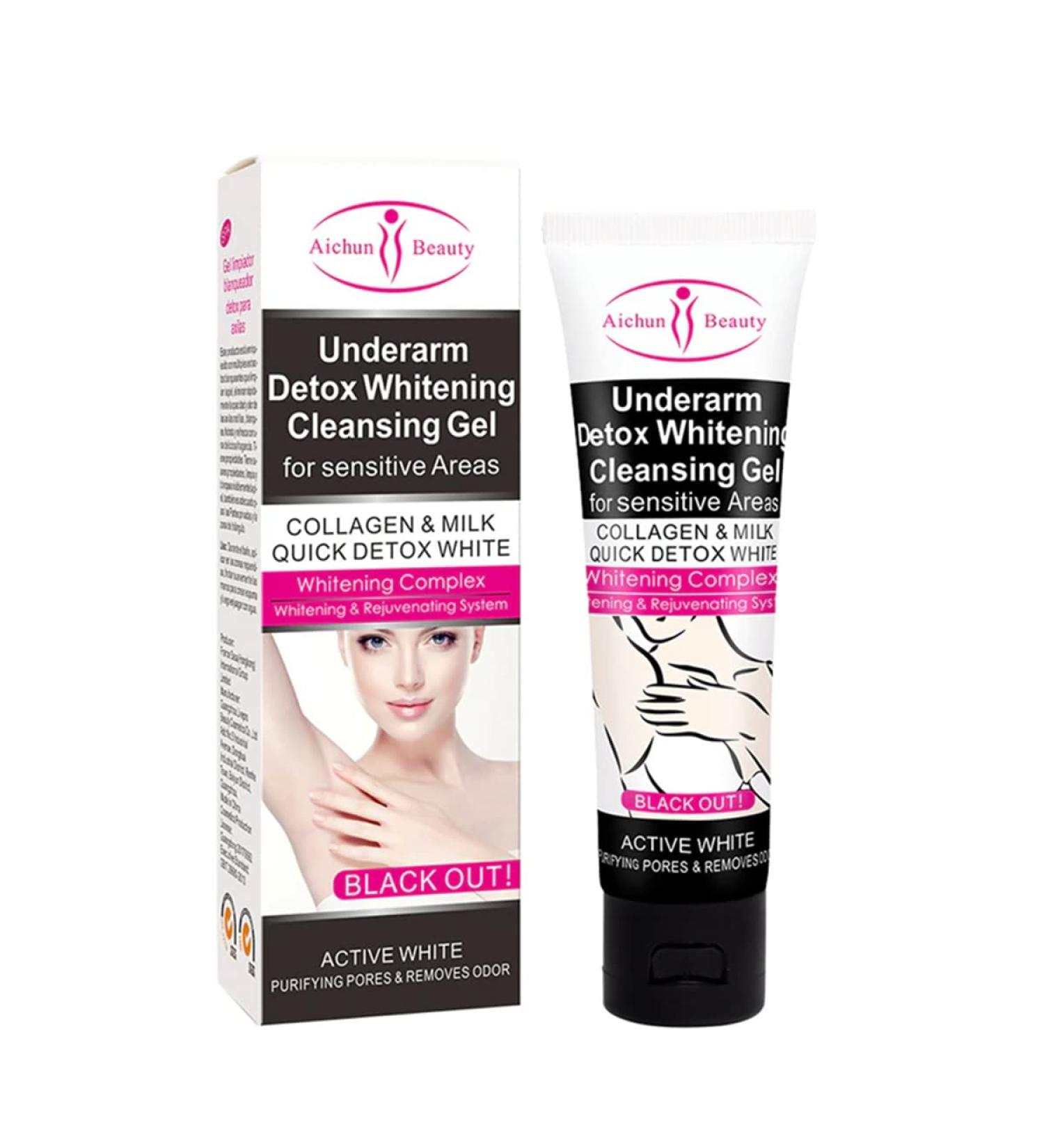 AICHUN BEAUTY Underarm Knees Detox Cleansing Gel - 50ml | Purifies, Removes Odor & Enhances Collagen for Sensitive Triangle Areas - Buy Online on GoSupps.com