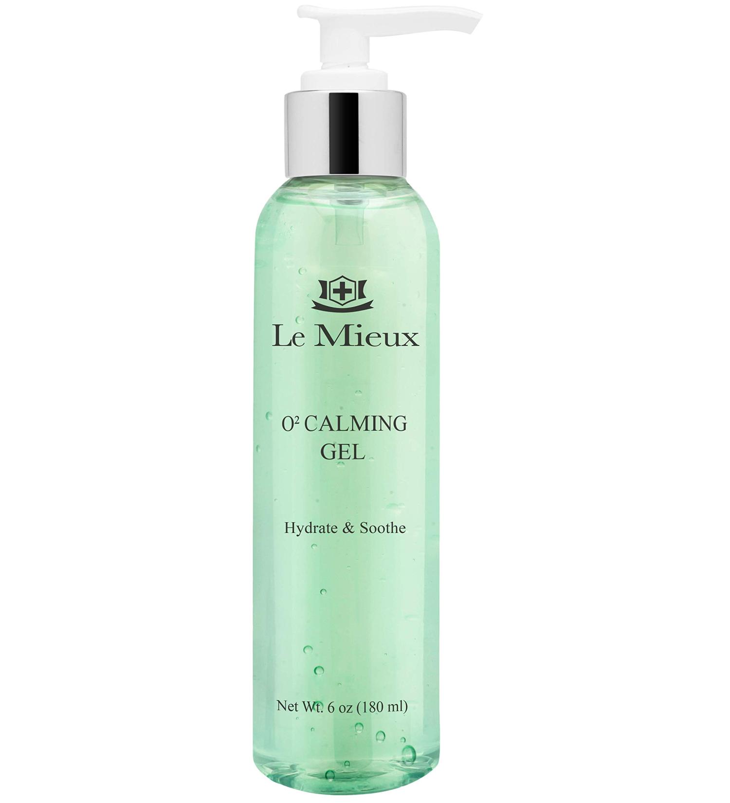 Le Mieux O2 Calming Gel Soothing Aloe Facial Gel for Redness & Irritation | Hydrating Hyaluronic Acid | Paraben & Sulfate Free | 6 oz - Buy Online on GoSupps.com