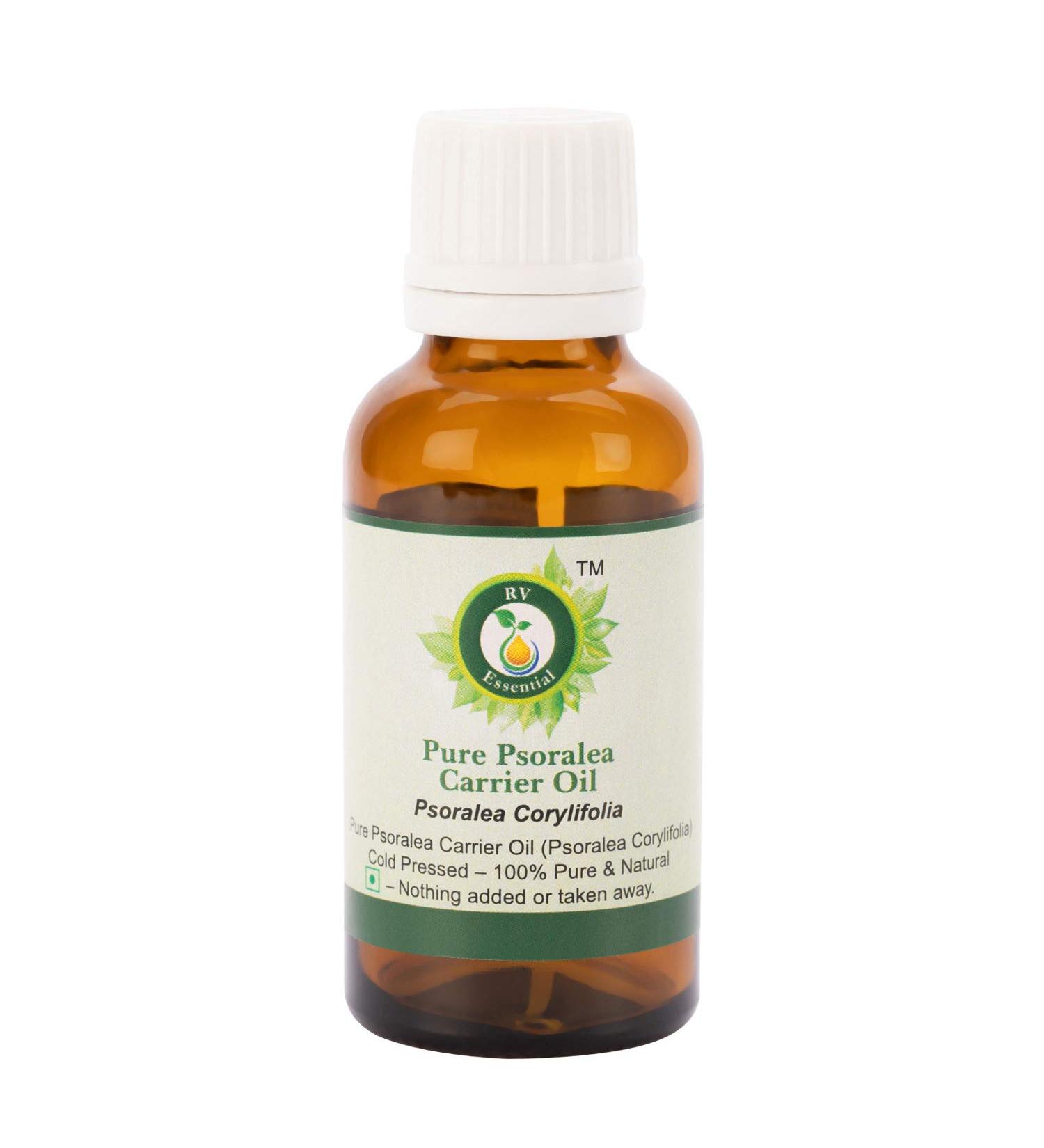 Buy R V Essential Pure Psoralea Carrier Oil 10ml - 100% Natural Cold-Pressed Psoralea Corylifolia for Skincare | International Shipping Available - Buy Online on GoSupps.com