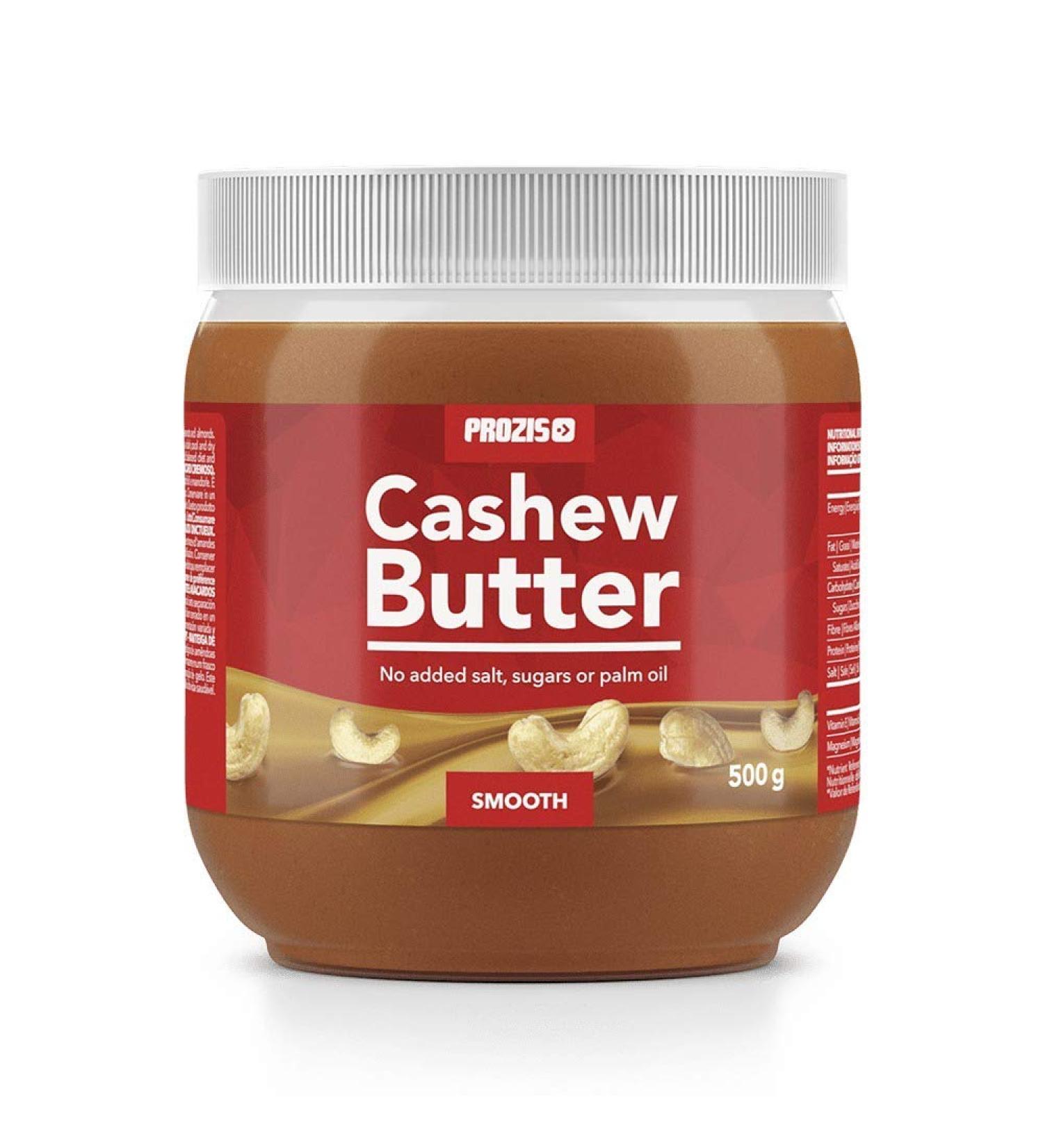 Prozis Beurre de Noix de Cajou 500 g Onctueux Source de Prot ine Naturelle - Adapt aux r gimes Vegan Kosher et Halal - Sans Lactose Sel Sucre ni Huile de Palme - Buy Online on GoSupps.com
