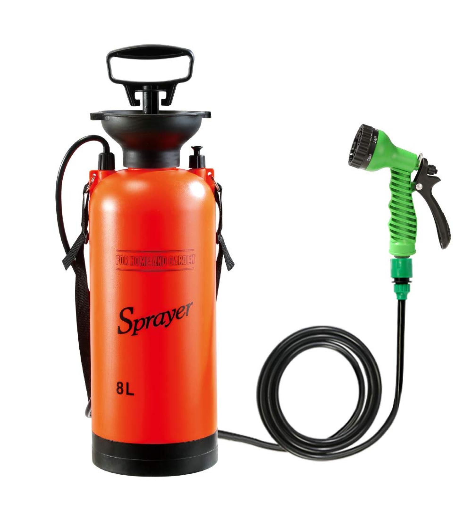 CLICIC 2 Gallon Pressure Sprayer with 7 Spray Modes for Camping Shower and Pet Bath - Buy Online on GoSupps.com