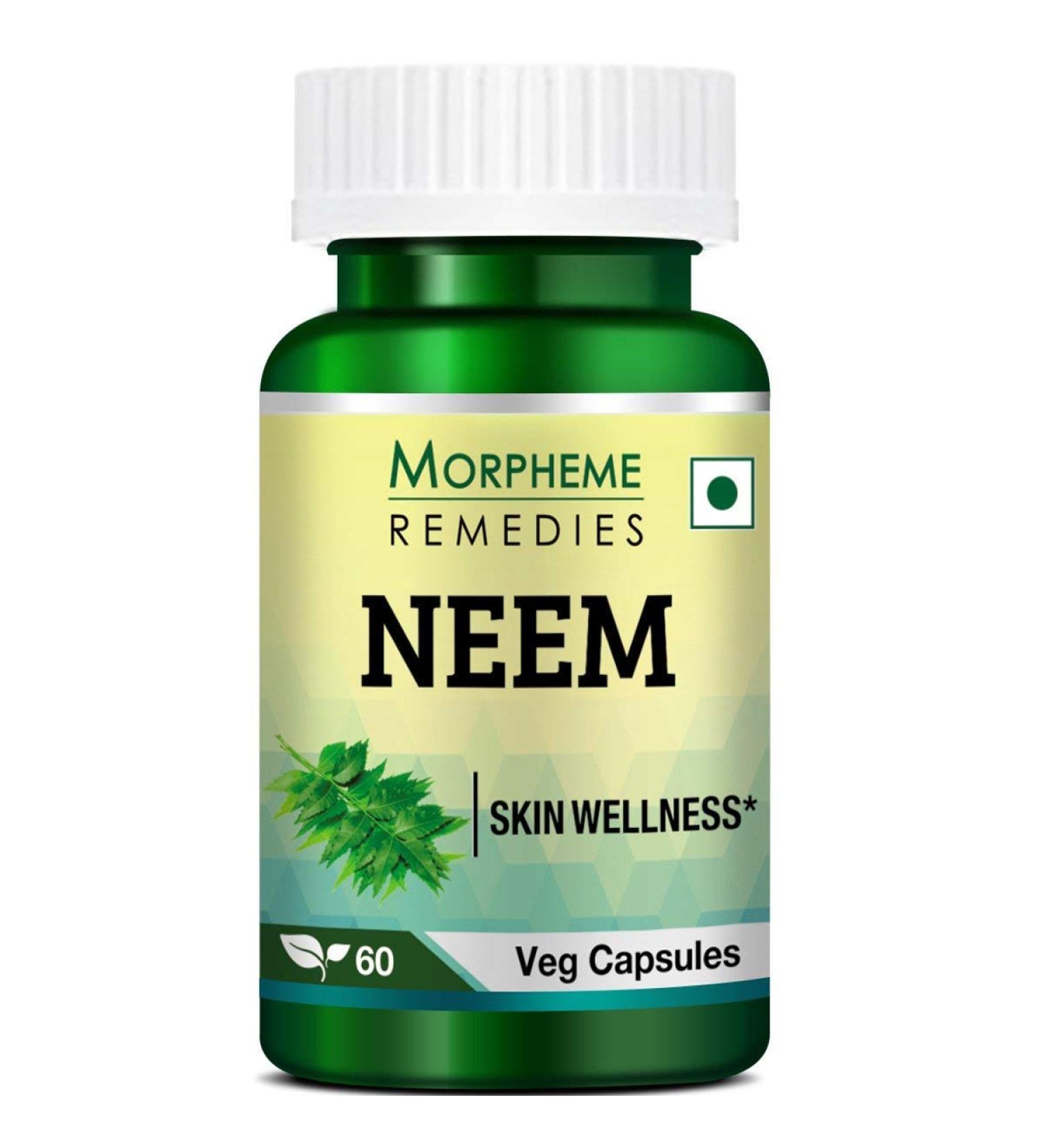 Morpheme Neem 500mg Extract 60 Veg Caps