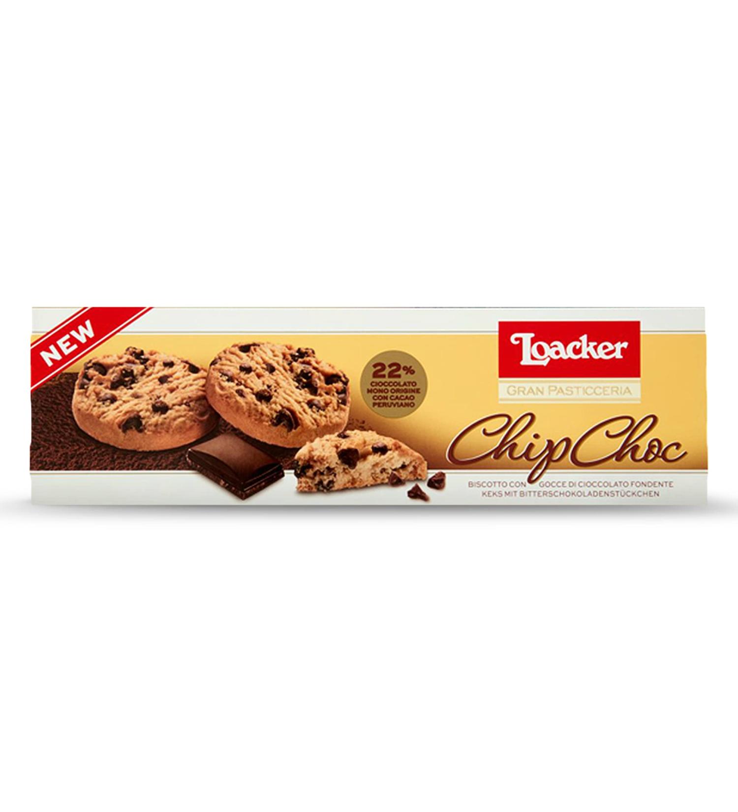 Loacker Gran Pasticceria Chocolate Chip Biscuits 12 x 96 g - Buy Online on GoSupps.com