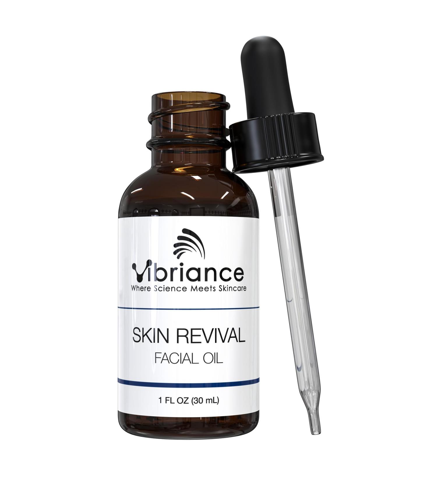 Vibriance Skin Revival Facial Oil | Vegan Hydrating Oil for Dry Skin | USA-Made Natural Ingredients | Vitamin E Sea Buckthorn & Squalane | Paraben-Free & Sensitive Skin Safe - Buy Online on GoSupps.com
