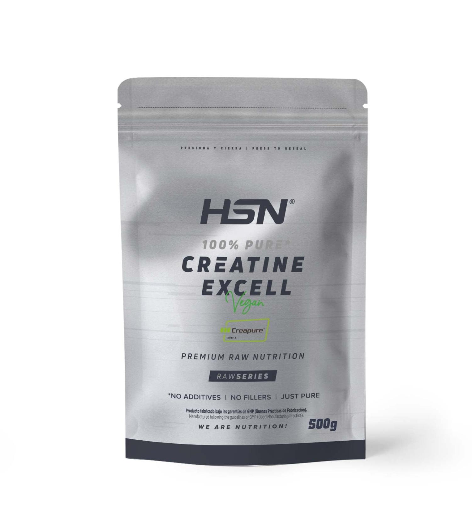 Creatine Excell 100% Creapure by HSN | Micronized Creatine Monohydrate Supplement for Increased Strength and Muscle Mass Increases Muscle Performance 500g - Buy Online on GoSupps.com
