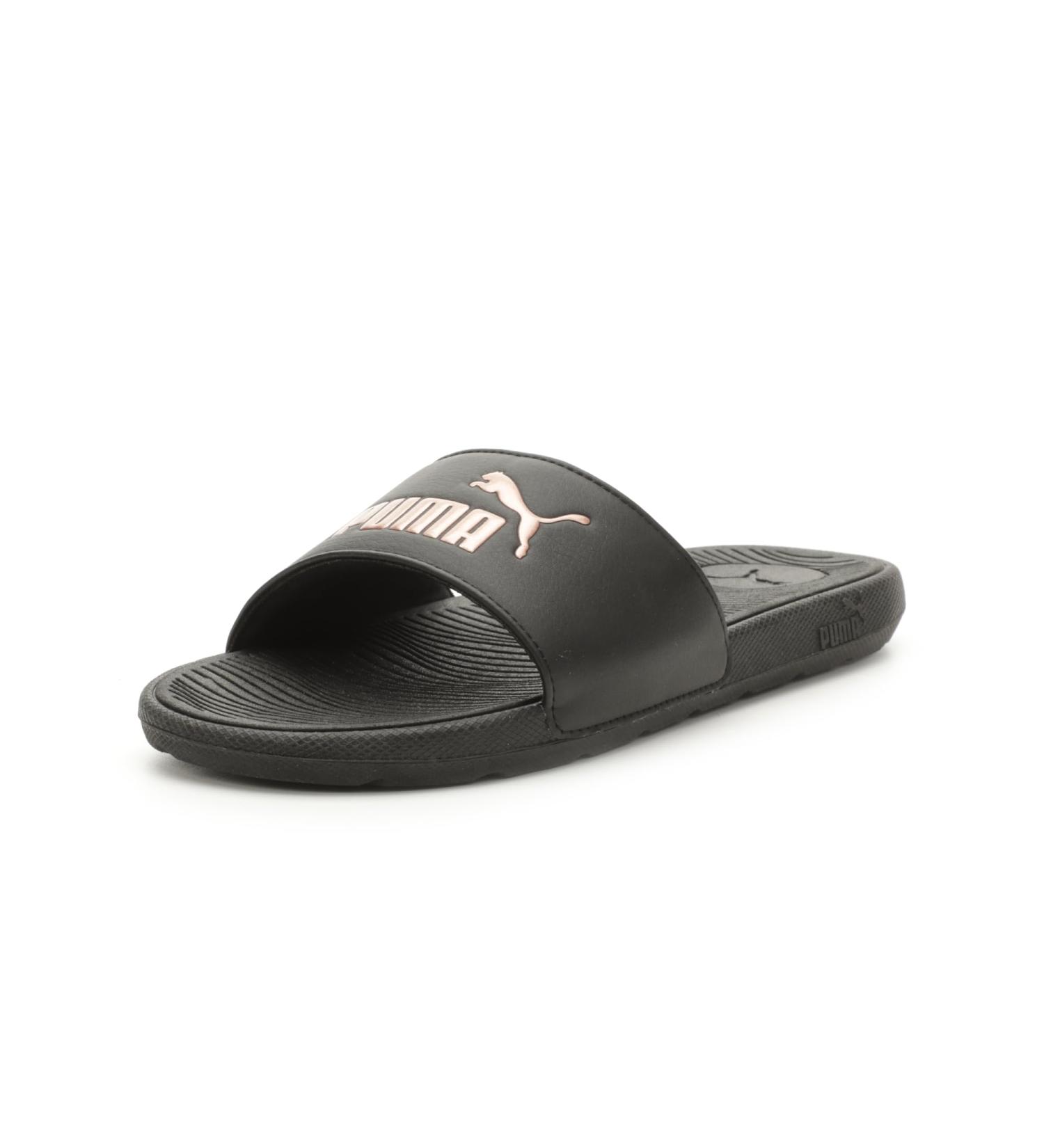 PUMA Women's Cool Cat 2.0 Slide Sandal - 38 EU Puma Black/Rose Gold | International Shipping Available - Buy Online on GoSupps.com