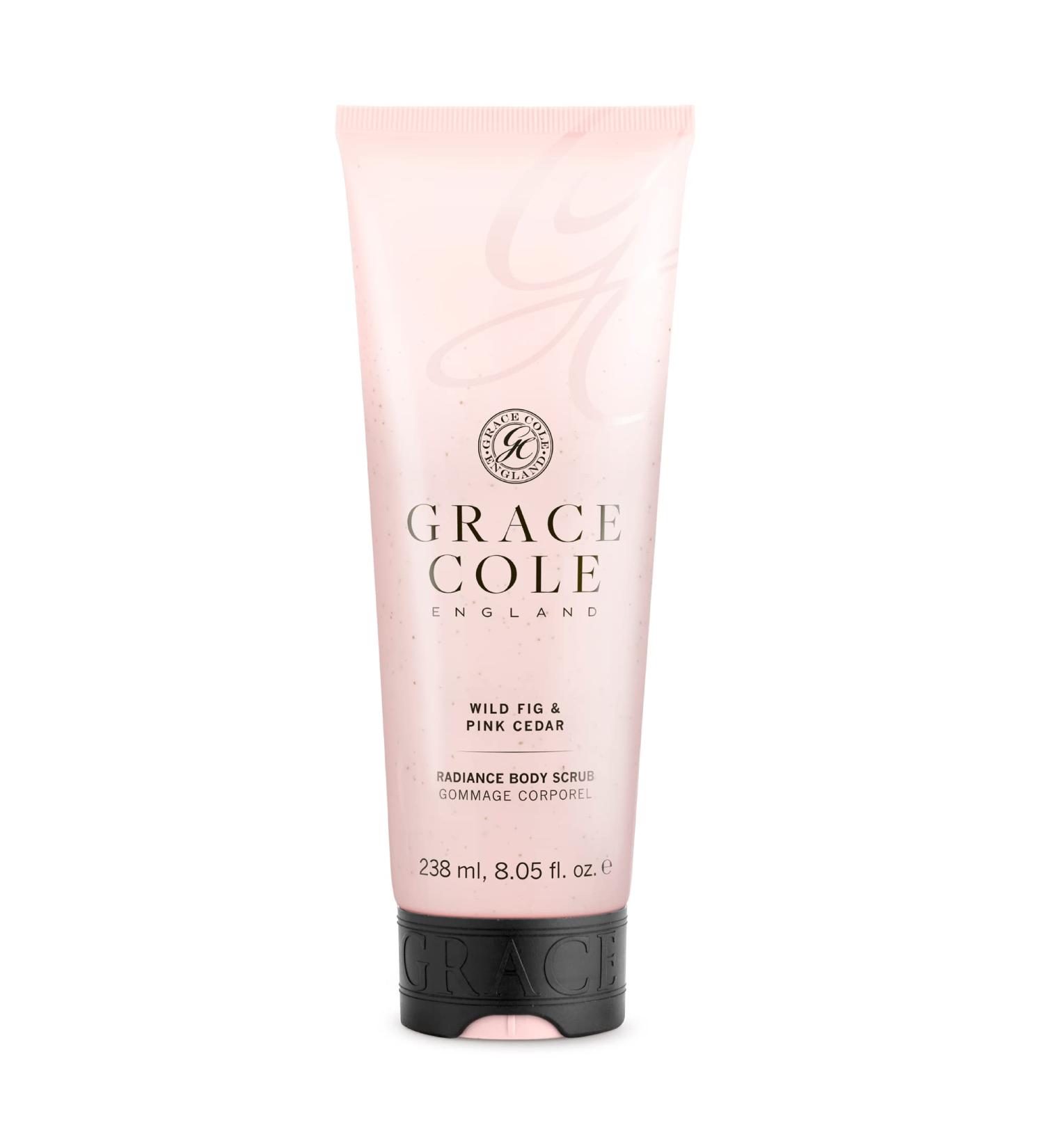 Grace Cole Wild Fig & Pink Cedar Body Scrub Exfoliates and Leaves Skin Feeling Smooth and Looking Radiant Locks in Moisture 236ml - Buy Online on GoSupps.com