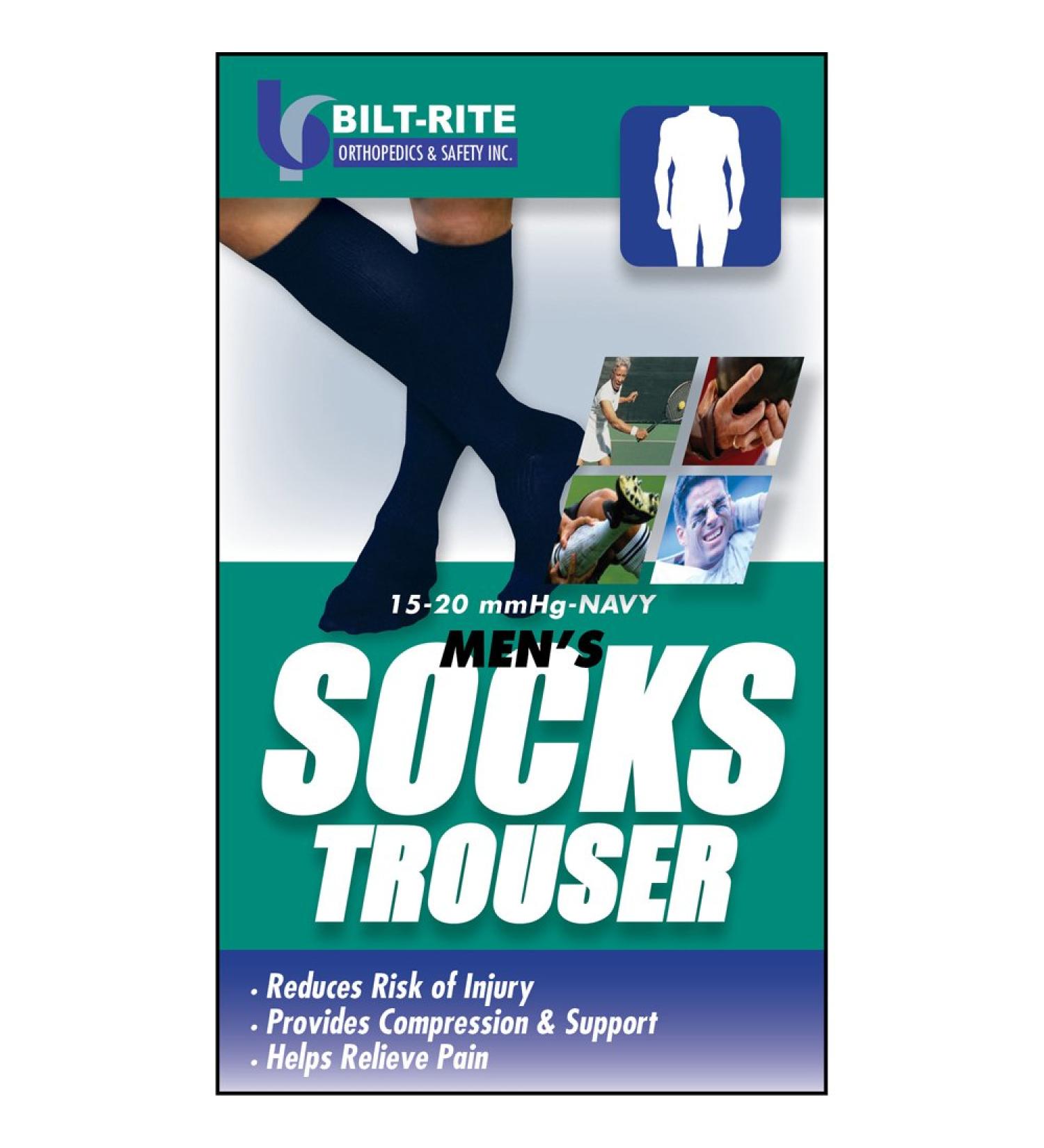 10-72100-MD Men's Trouser Socks Black Medium