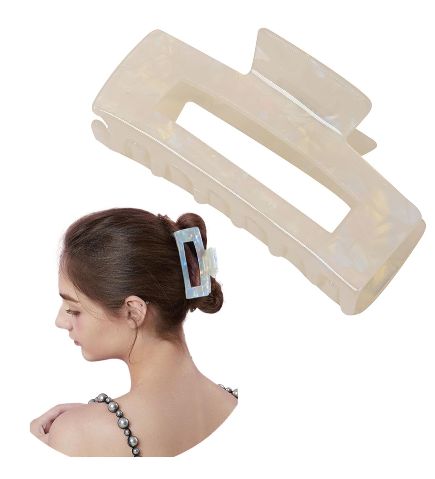 Women's Large Rectangular Hair Clips for Thick Hair Celluloid Elegant Hair Clips Hair Clips for Women Color B2 - Buy Online on GoSupps.com