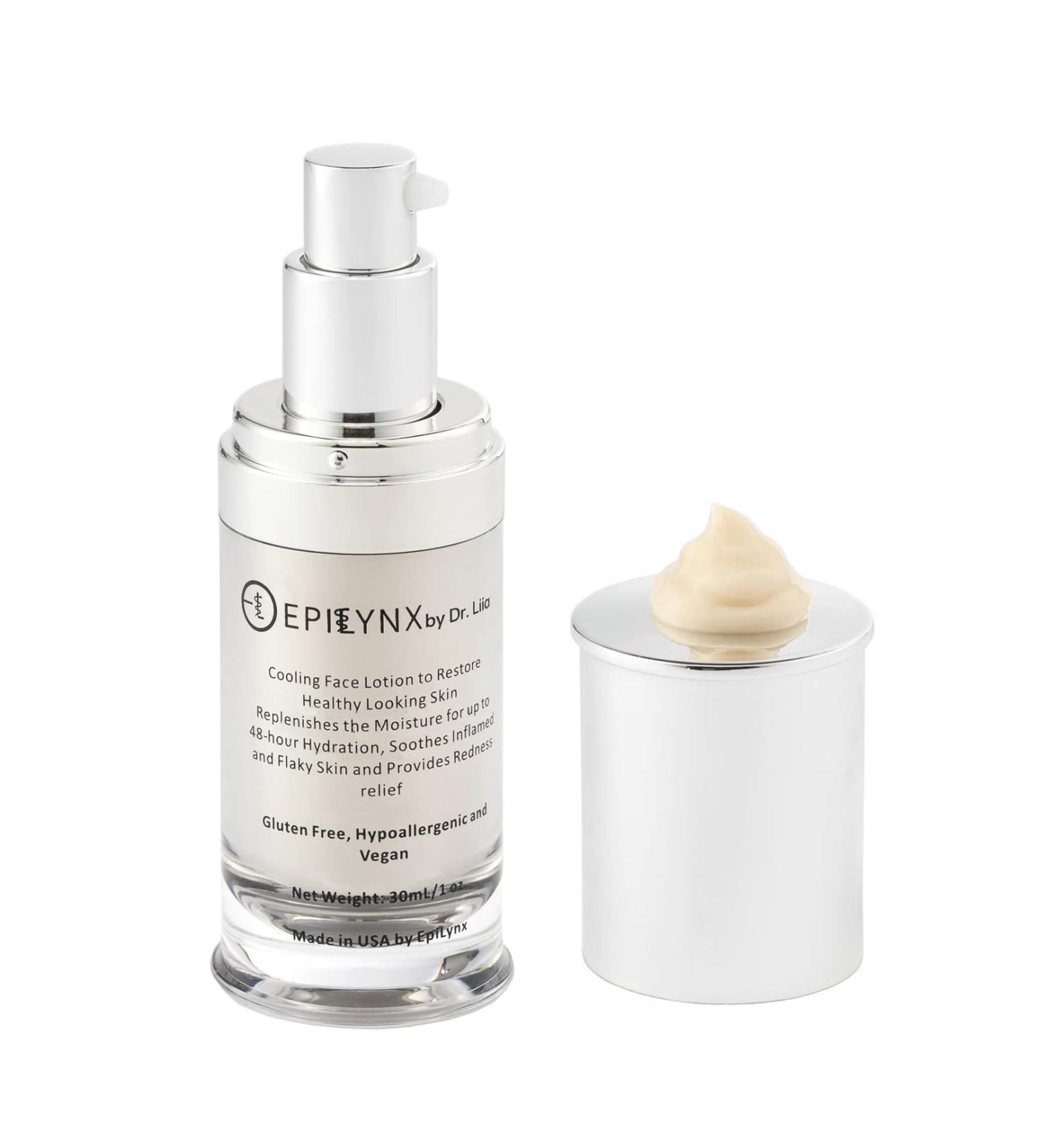 Vegan Illuminating Face Cream - Hydrating Moisturizer for Very Dry Sensitive Skin | Dermatologist Tested | Hyaluronic Acid Aloe Vera & Peptides | Cruelty-Free by Dr. Liia - Buy Online on GoSupps.com