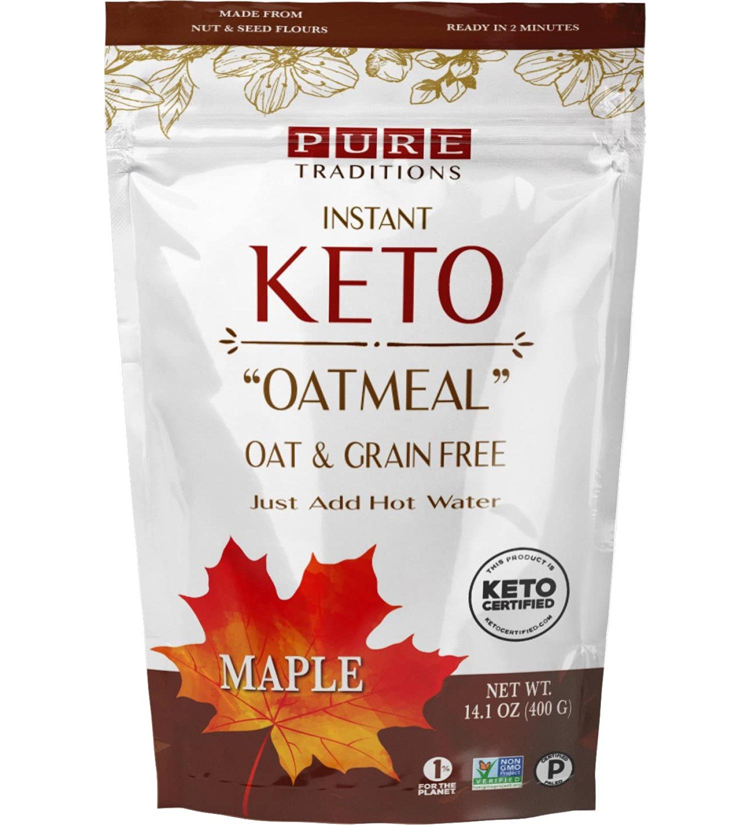 Maple Instant Hot Cereal - Certified Paleo, Vegan, Grain & Gluten Free - 14 Servings - 15.8 Ounce - Buy Online on GoSupps.com