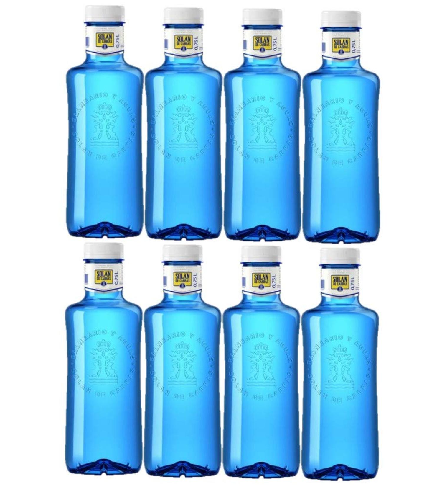Solan de Cabras Lot de 8 bouteilles d'eau min rale naturelle 0 75 l