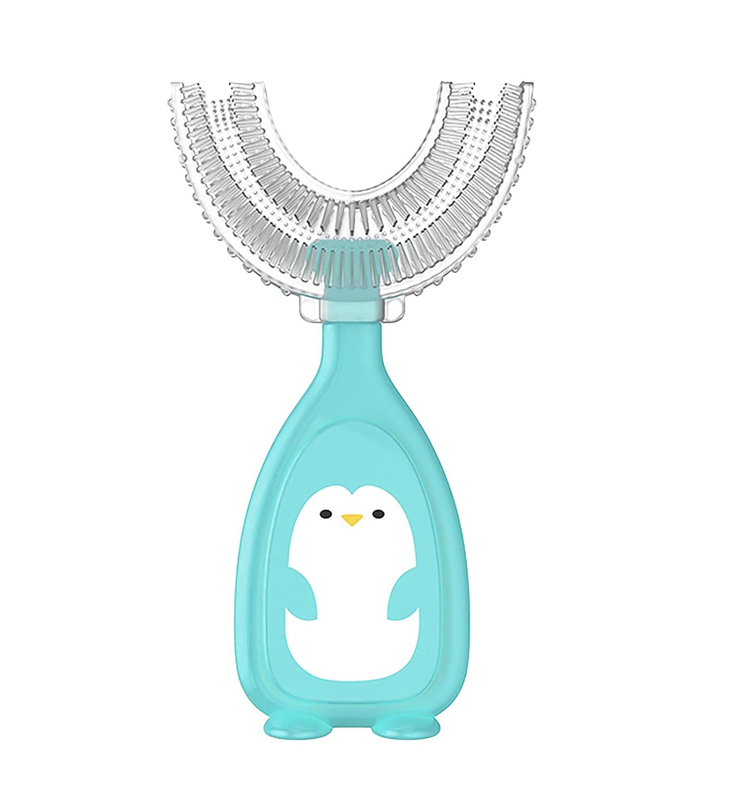 Buy 1PC Children's U-Form Toothbrush | 360 Mouth Cleaning Tool for Toddlers (2-12 Years) - Blue - Buy Online on GoSupps.com