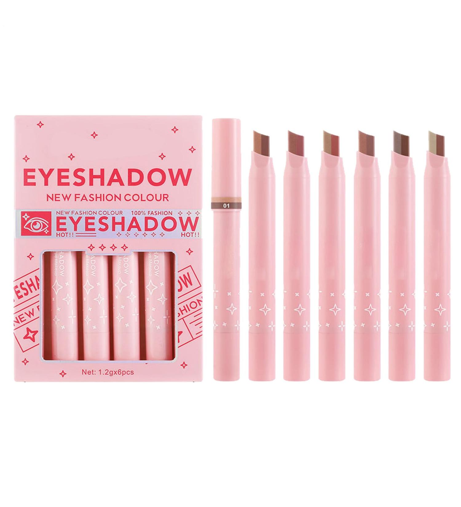Eyeshadow Pencil Eye Pencil Double Coloring Eyeshadow Bar Eye Shaped Bar in Soft Color These Gradient Tones Add Depth for a Makeup Appearance - Buy Online on GoSupps.com