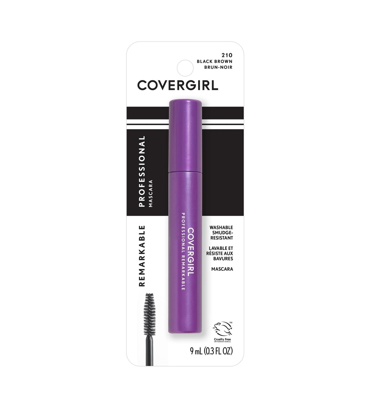 COVERGIRL Professional Remarkable Waterproof Mascara in Black Brown 210 - 0.3 fl oz - Buy Online on GoSupps.com
