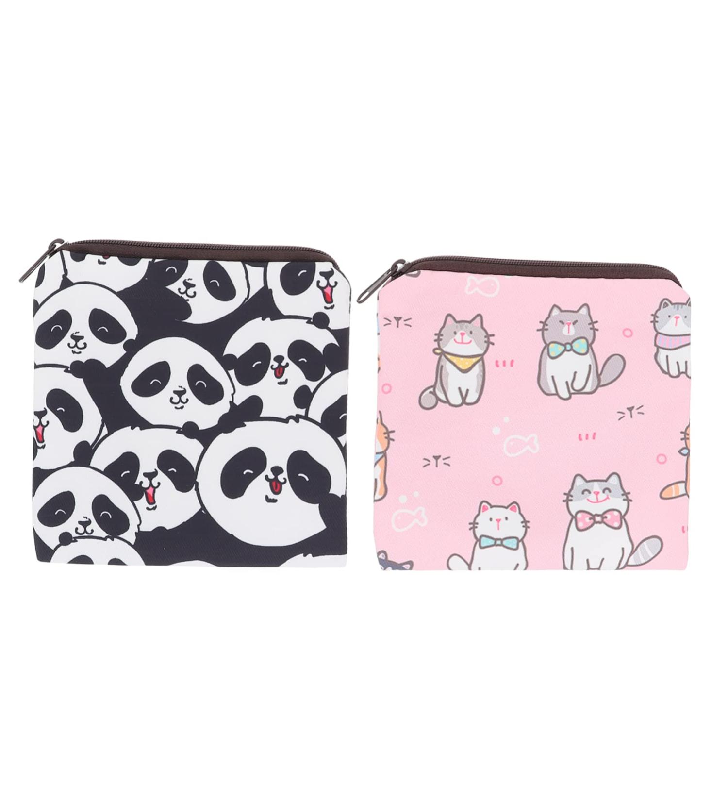 ABOOFAN Women's Period Organizer Set - 4 Pack Cartoon Storage Pockets for Tampons & Pads - Buy Online on GoSupps.com