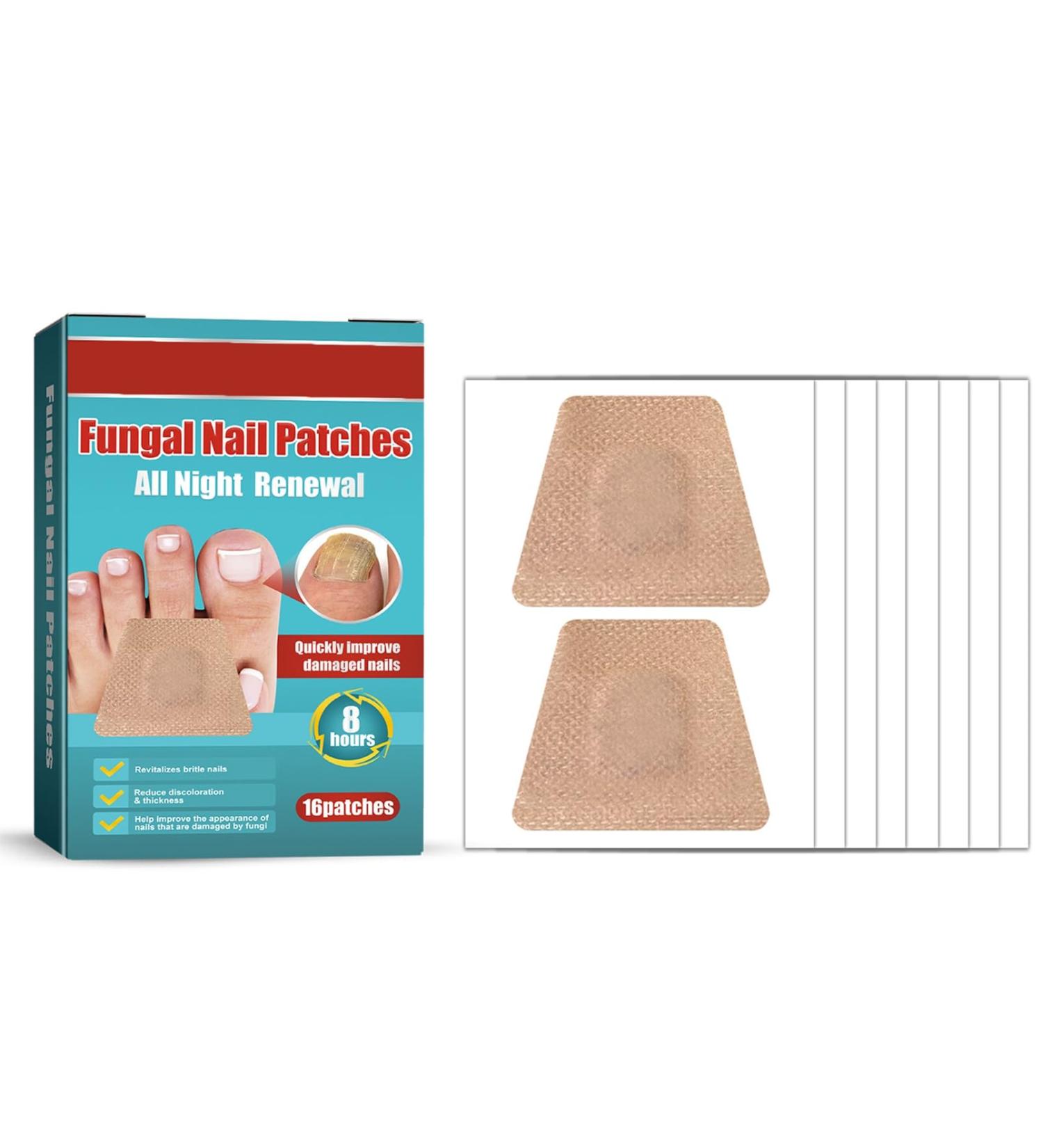 Fungal Nail Treatment Patches - Renewal Nighttime Anti Fungus Repair - Restores Healthy Nails - 16pcs - Buy Online on GoSupps.com