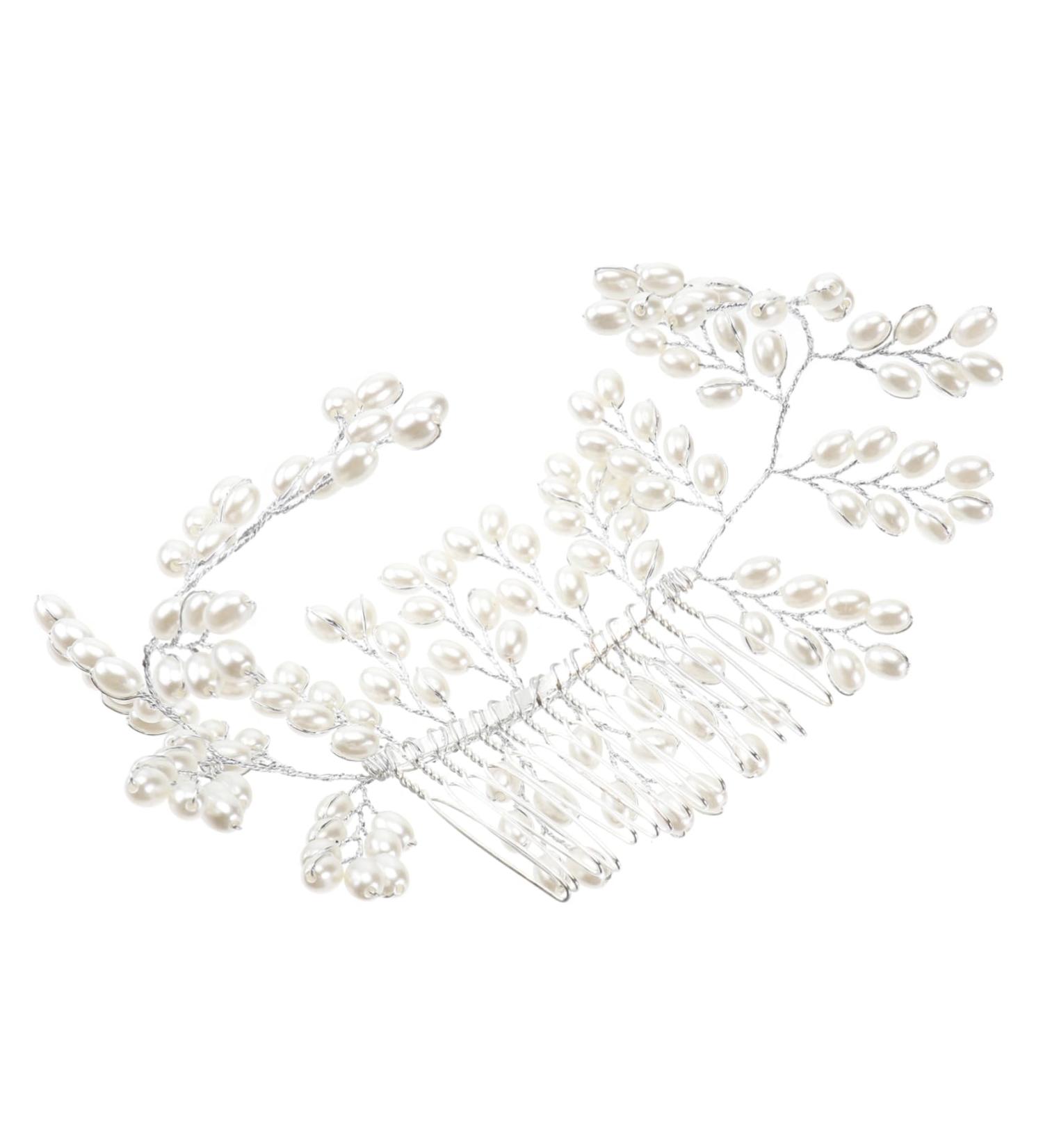 Beaupretty Bridal Hair Accessories Tiara Women Hair Comb Wedding Hair Comb Bridal Hair Comb Women's Accessories White Manual Wedding Hair Accessories - Buy Online on GoSupps.com