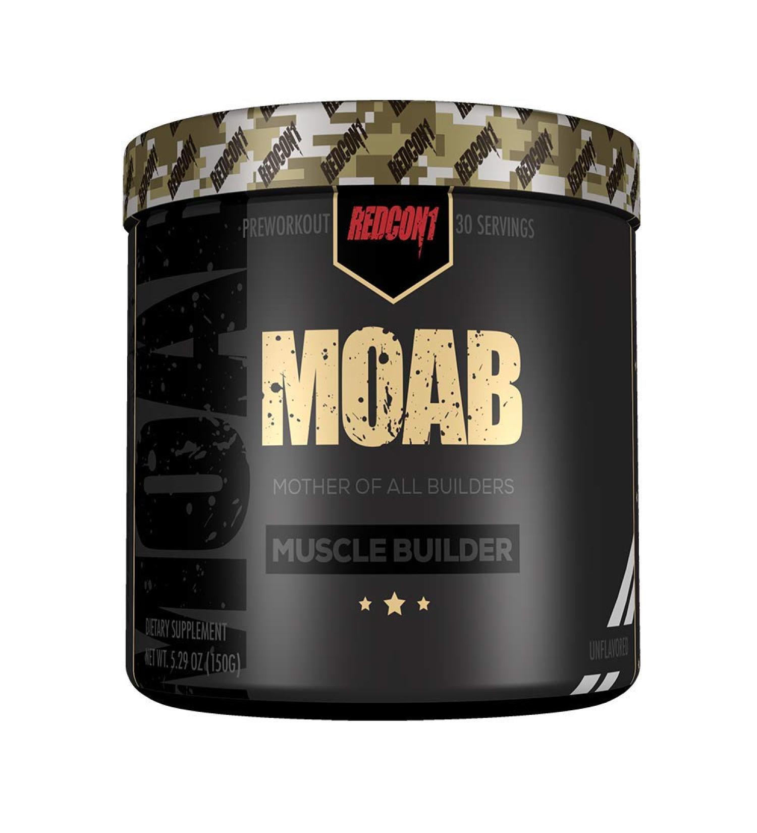 Redcon1 MOAB Muscle Builder Unflavored - 30 Servings for Optimal Muscle Growth - Buy Online on GoSupps.com