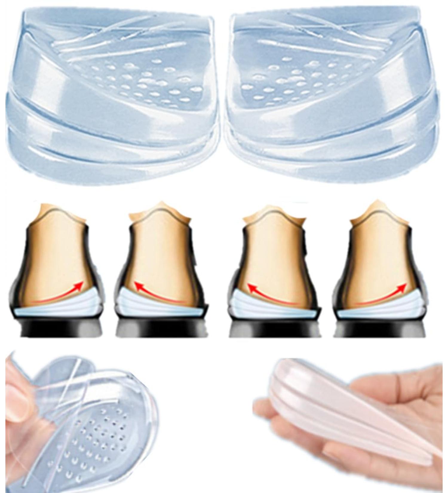3 Layers Adjustable Heel Correction Insoles for Supination & Pronation - Foot Alignment Support (Transparent L: 8-12 Women 7.5-14 Men) - International Shipping Available - Buy Online on GoSupps.com