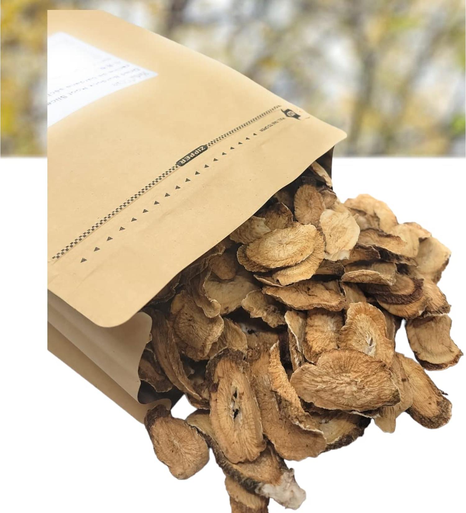 Herbal Cure - Dried Burdock Root Niubang Root Sliced 454g - Product of China - Buy Online on GoSupps.com