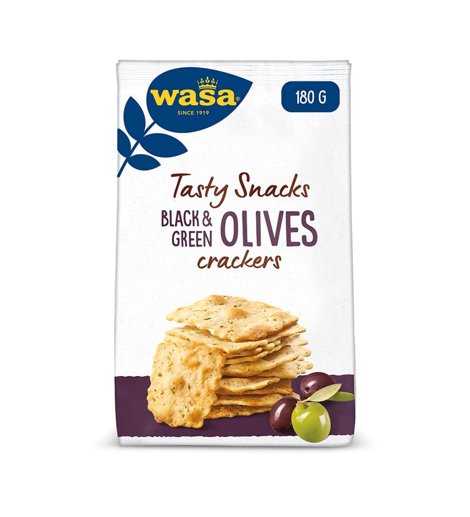 Wasa Delicate Crackers with Black & Green Olives - Crispy 5 Pack (750g) - International Shipping Available - Buy Online on GoSupps.com