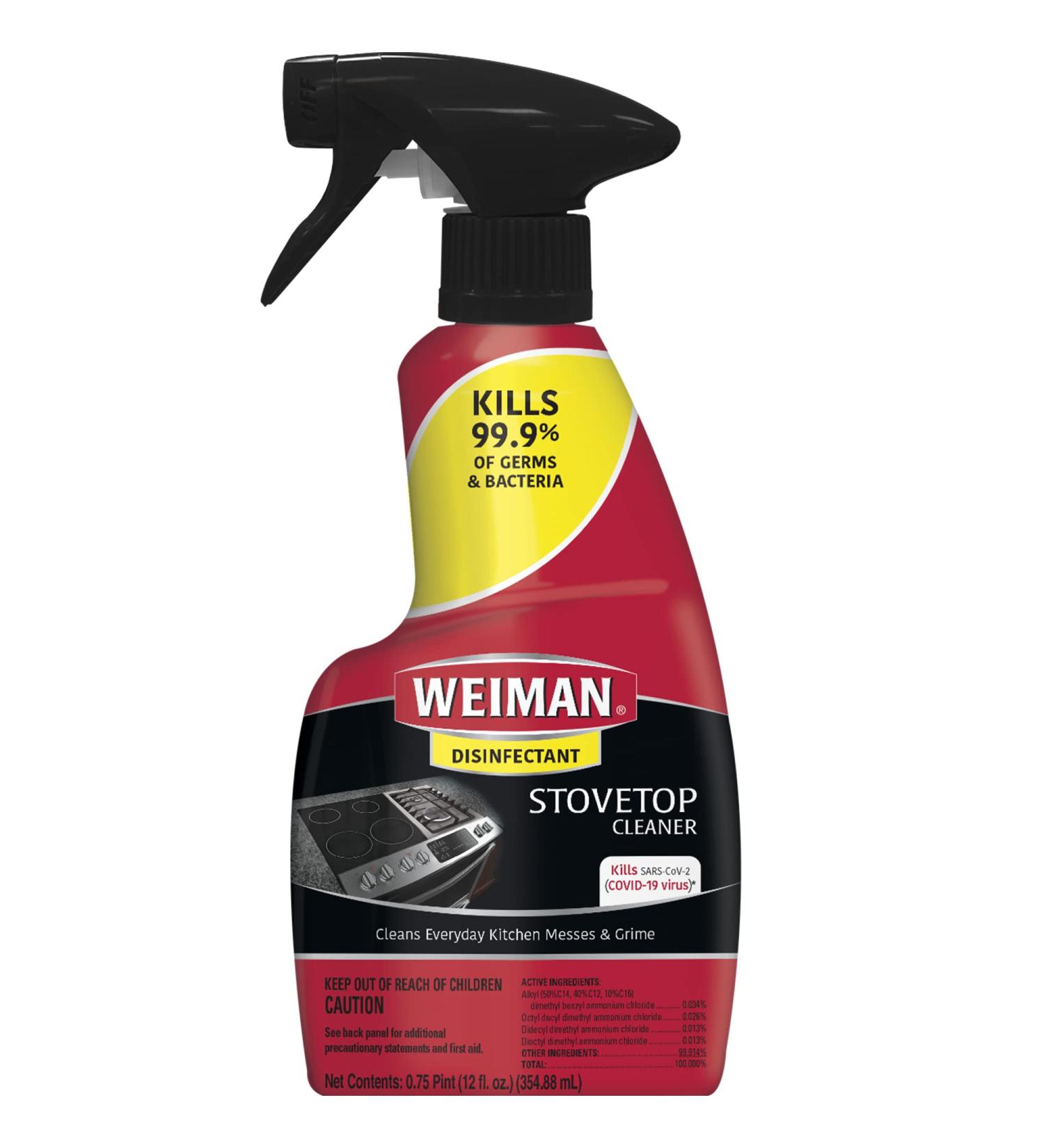 Weiman Glass Cooktop Cleaner - 12 Ounce - Streak-Free Shine - (Pack of 1) - Buy Online on GoSupps.com