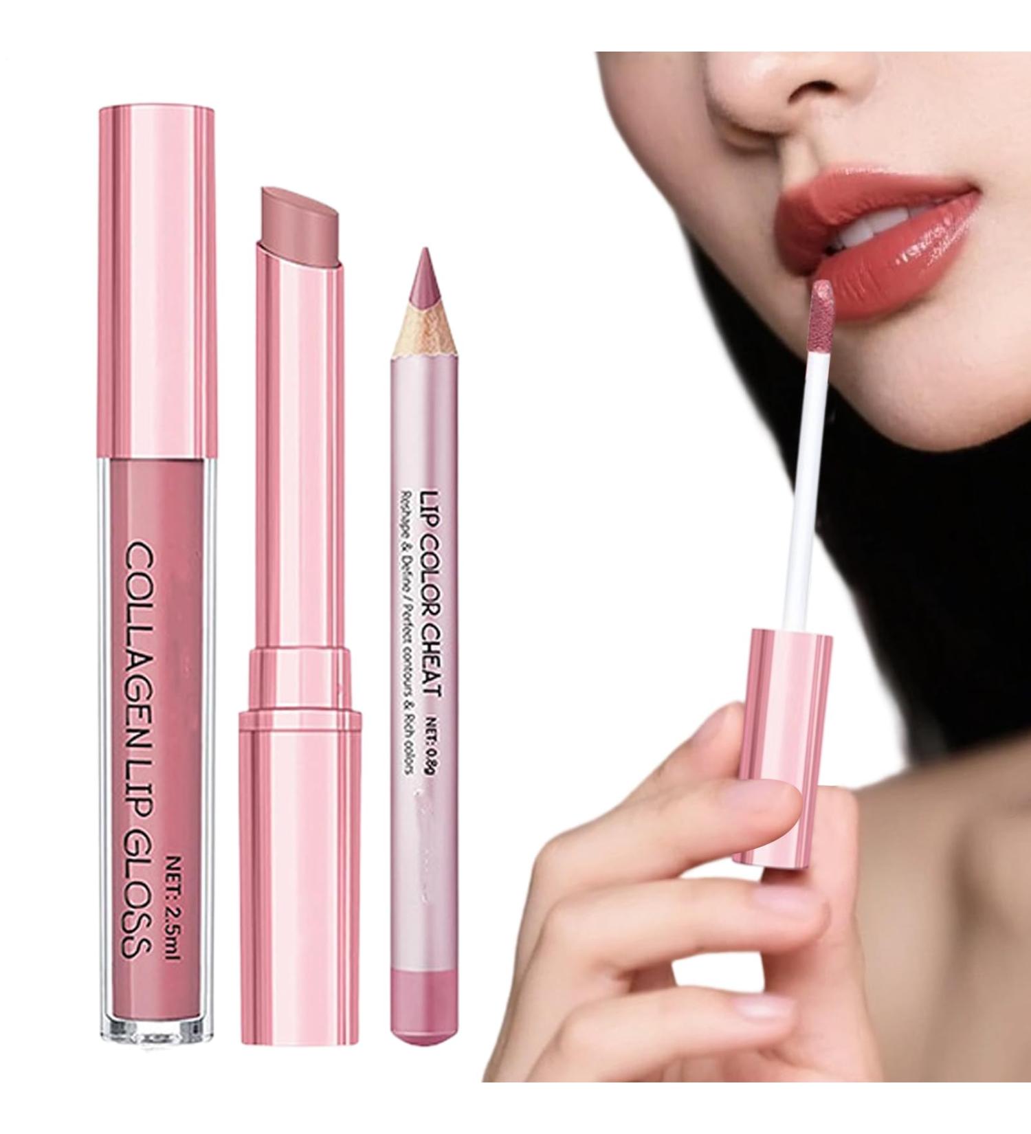Lip Liner Combination 3 Pack Nude Creamy Long Lasting Food Items Nude Lip Liner Pen for Wedding Party Daily Use Office Date Events in Winter Spring 1 - Buy Online on GoSupps.com