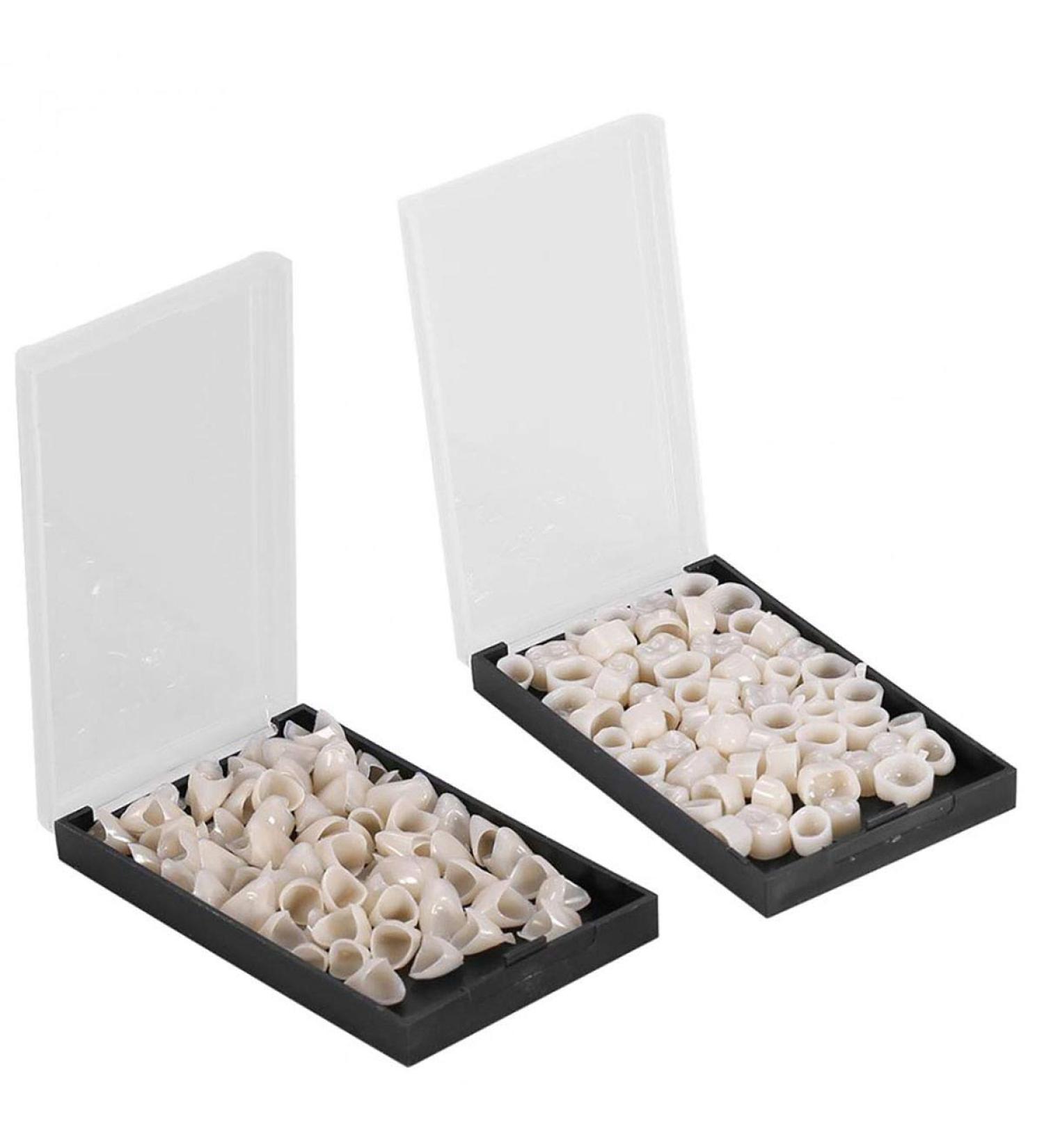 Tooloflife Temporary Tooth Crown - 70 Parts Box Realistic Provisional Dental Care for Front & Back Teeth (140 Pieces) | International Shipping Available - Buy Online on GoSupps.com