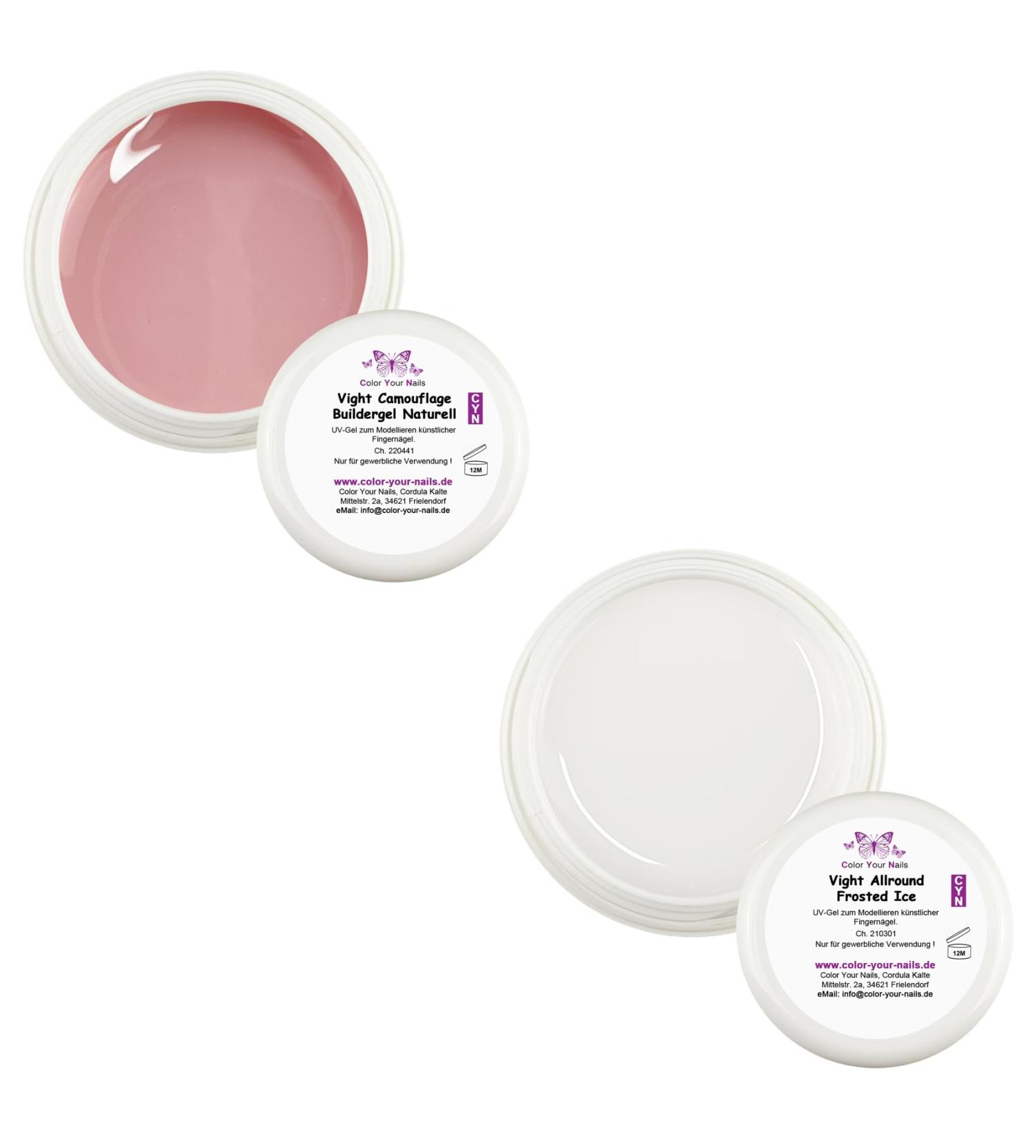 Shop Babyboomer Vight-Gel Set: Ice White & Camouflage Builder 5ml - Premium UV-Gel for Flawless Nails - Buy Online on GoSupps.com