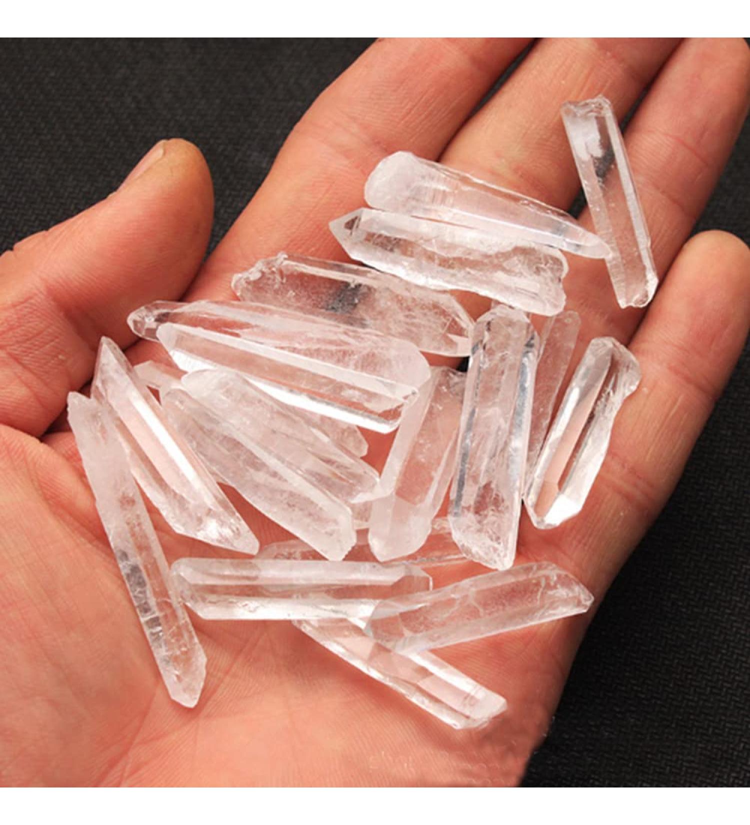 100g Natural Lemurian Clear Quartz Crystal Point Specimen - Buy Online on GoSupps.com