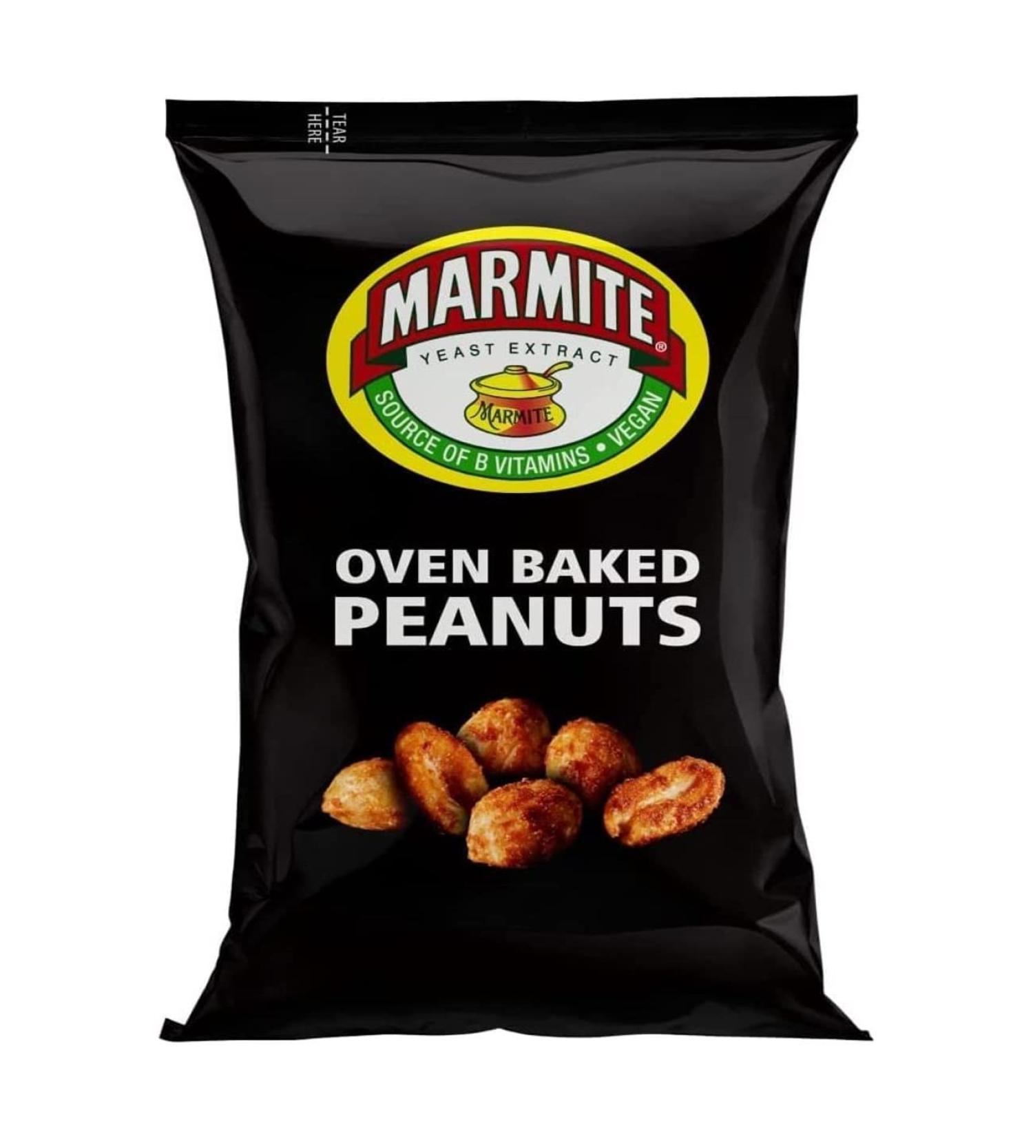 Marmite Peanuts Sharing Nuts Snacks 190g - Buy Online on GoSupps.com