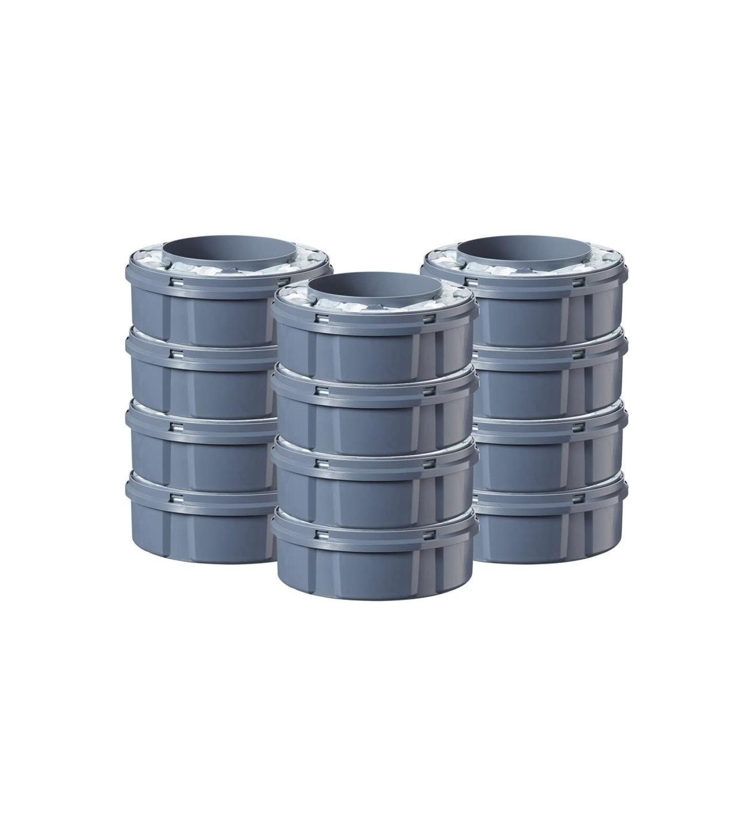 Tommee Tippee Refilling Cassettes for Twist & Click Advanced Diaper Disposal - 12-Pack Sustainable Antibacterial Green Film - Buy Online on GoSupps.com