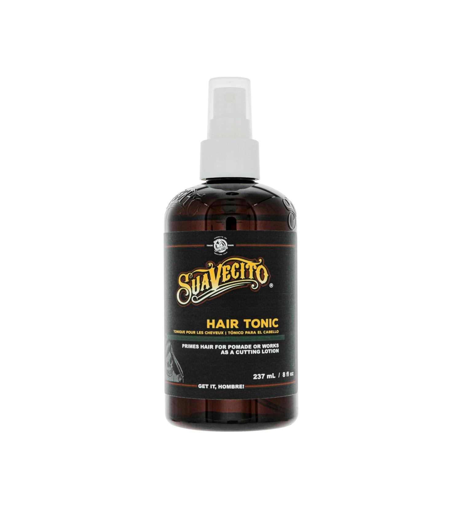 Suavecito Hair Tonic Spray 8 oz. Adds Refinement & Resilience To Hair - Combats Dryness Buildup & Breakage - Nourishes Scalp - Alcohol Free Paraben Free Sulfate-Free - Rosemary Witch Hazel