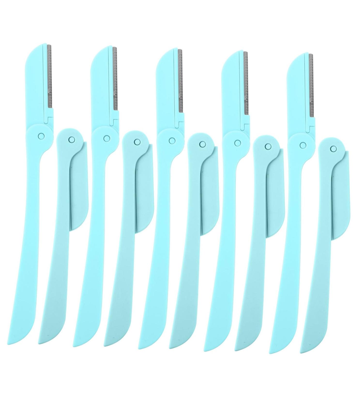 Lot de 30 tondeuses sourcils pliables pour dermaplaning - Pour sourcils - En acier inoxydable - Sans - Buy Online on GoSupps.com