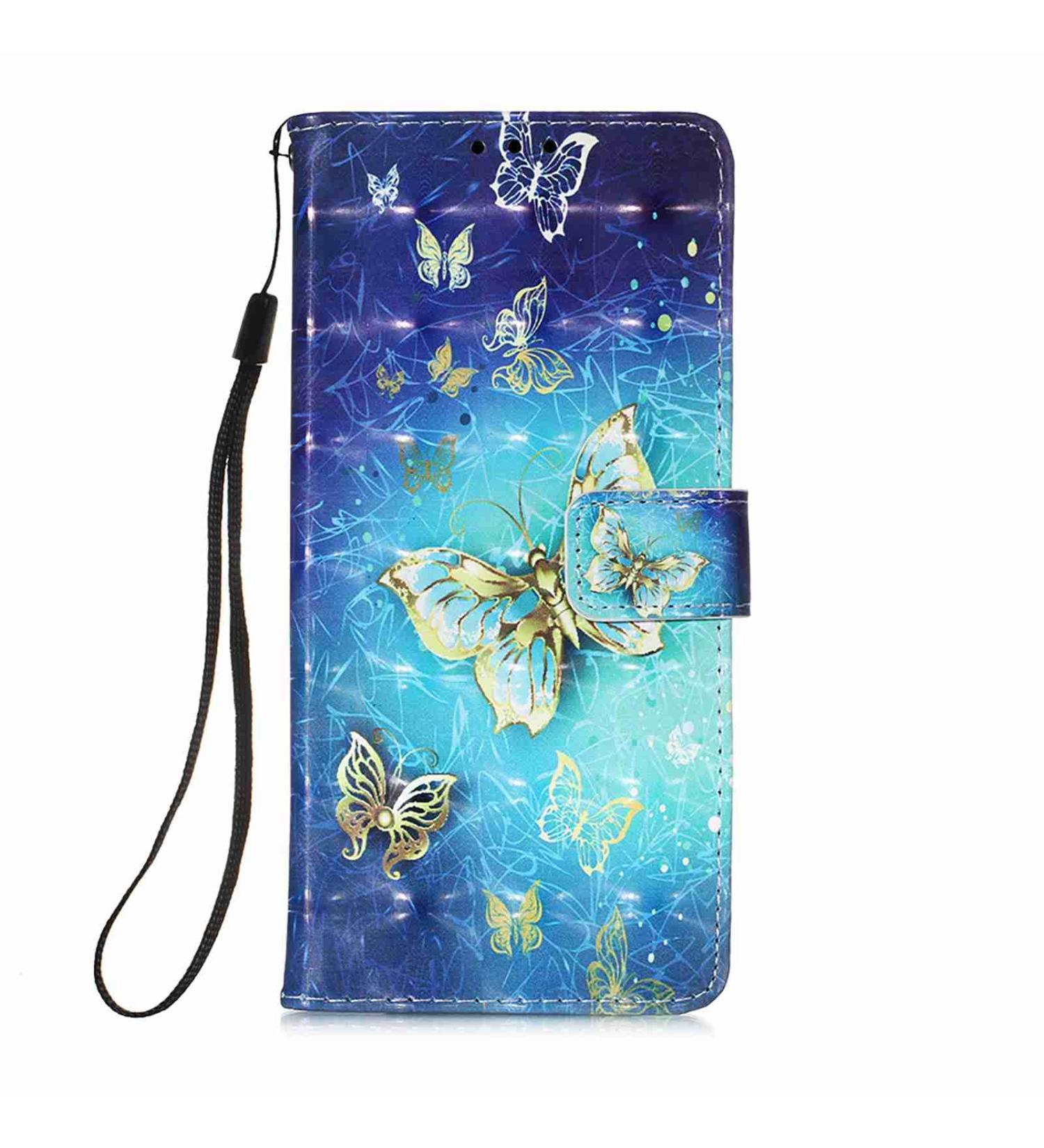 Samsung Galaxy A33 5G Wallet Case - Shiny 3D Pattern PU Leather Cover with Card Pockets - Buy Online on GoSupps.com