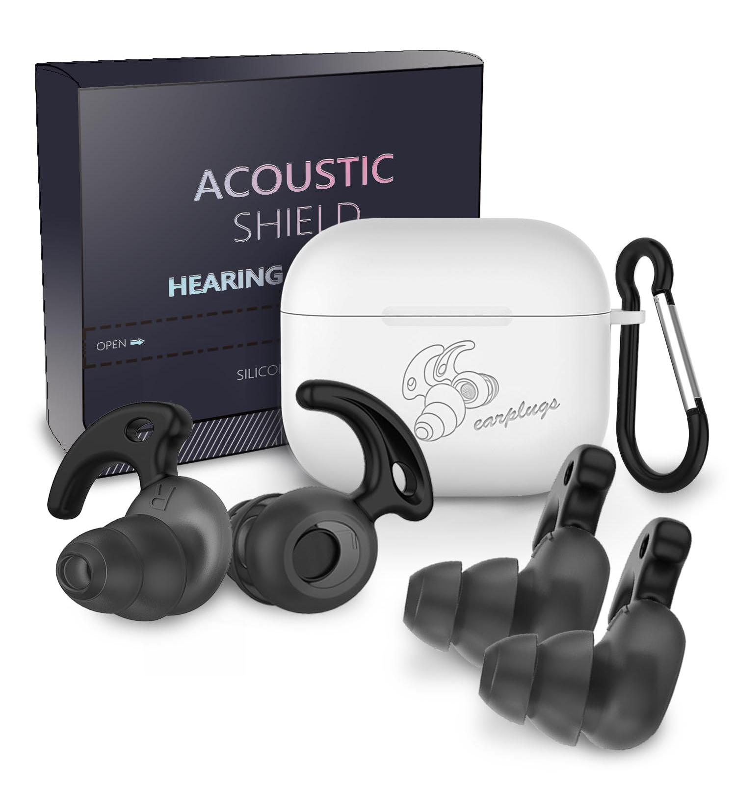 High Fidelity Ear Plugs - Reusable Soft Silicone for Concerts Raves & Musicians | Noise Reduction Ear Protection (2 Pairs - Buy Online on GoSupps.com