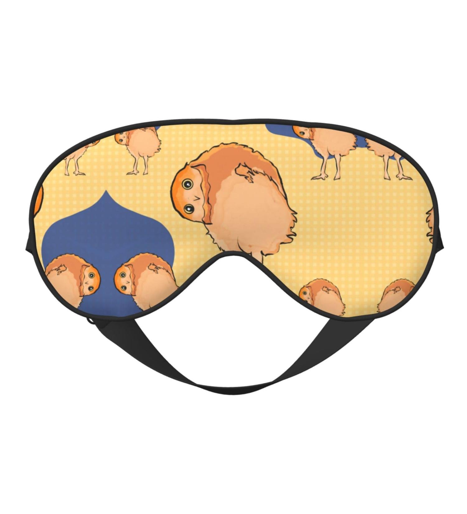 Buy Crooked Owl Eye Mask - Soft Adjustable Sleep Mask for Men & Women | Comfortable Nighttime Eye Cover in Black - International Shipping Available - Buy Online on GoSupps.com