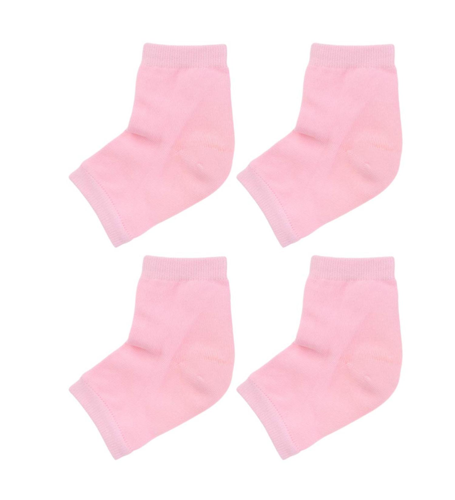 Lurrose 2 Pairs Gel Heel Socks Open Toe Socks Anti-crack Moisturizing Socks for Woman Men Cracked Skin (Pink) Grey - Buy Online on GoSupps.com