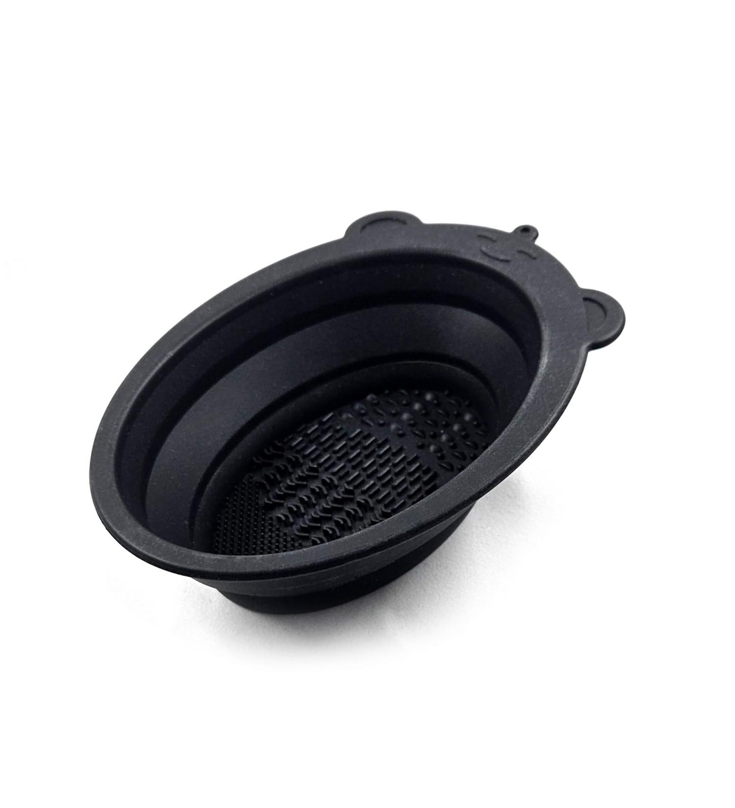 Freetune Foldable Shaving Bowl | Multi-Purpose Silicone & Rubber Pocket Size | Durable & Flexible Black Bowl for Travel - Buy Online on GoSupps.com
