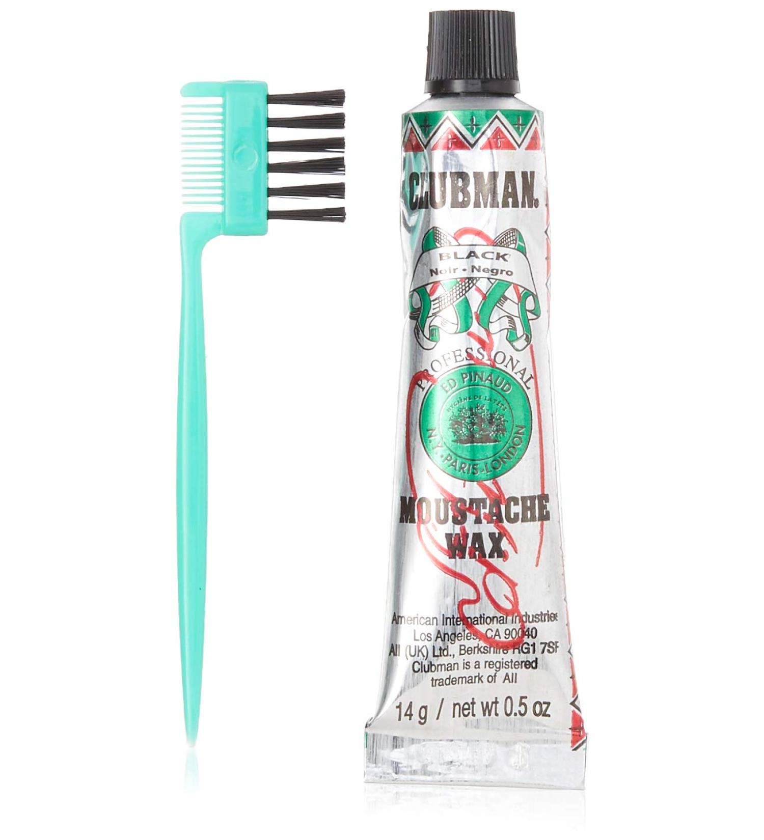 Buy Clubman Moustache Wax Black 0.50 oz - Pack of 7 - International Shipping Available - Buy Online on GoSupps.com