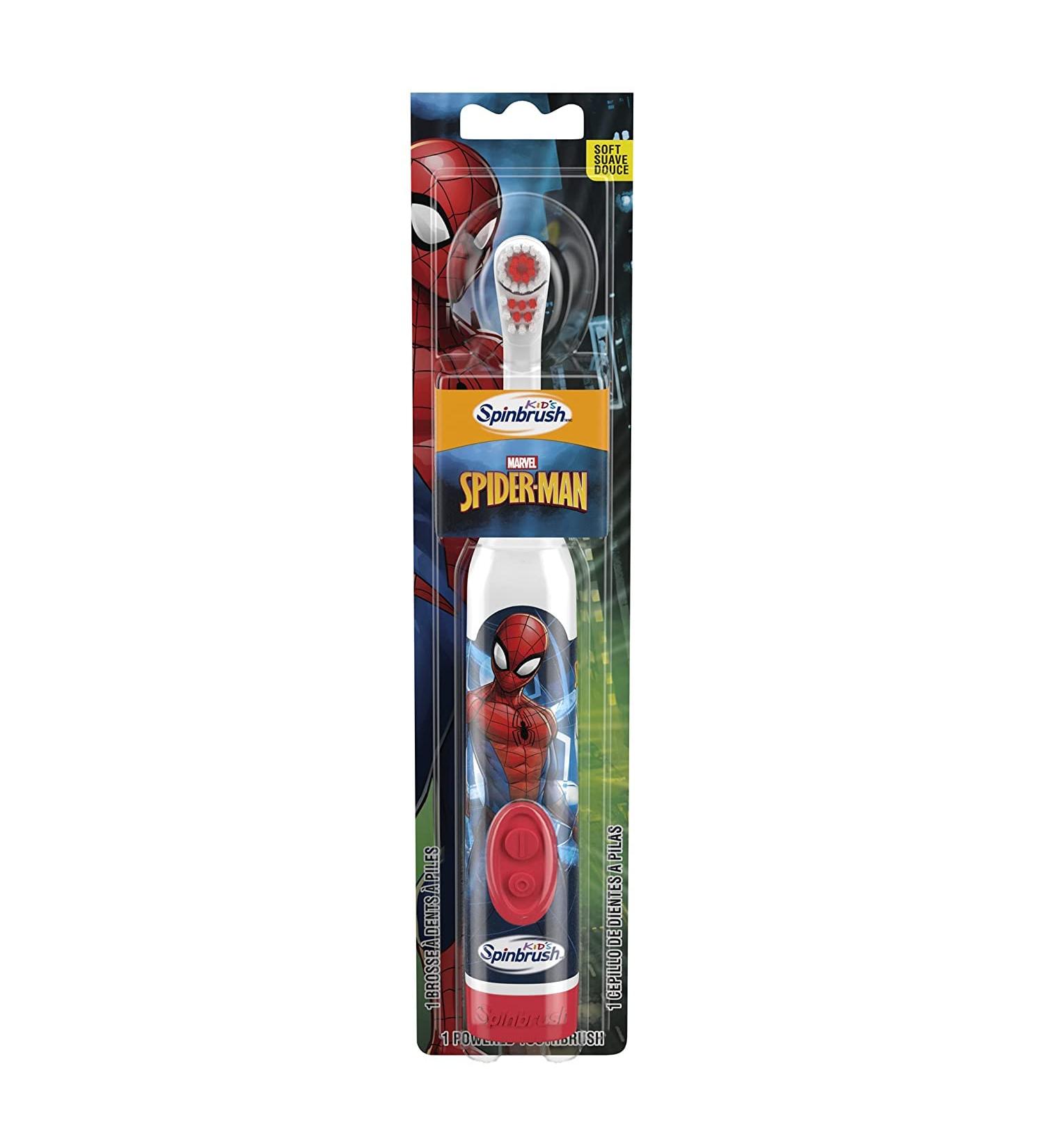 Arm & Hammer Spider-Man Spinbrush Pack of 2 | Kids Electric Toothbrush Set - Buy Online on GoSupps.com
